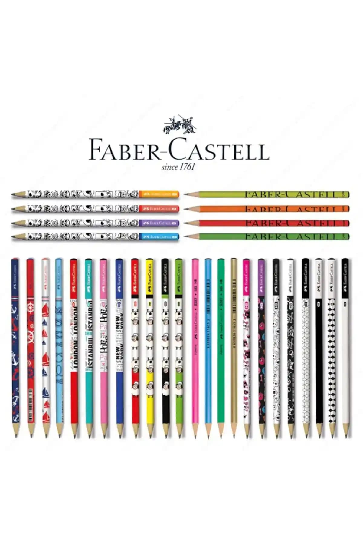 Faber Castell Lüx Mercanlı Karışık Yuvarlak Kurşun Kalem Seti: Yaratıcı ve Dayanıklı Kırtasiye Ürünü