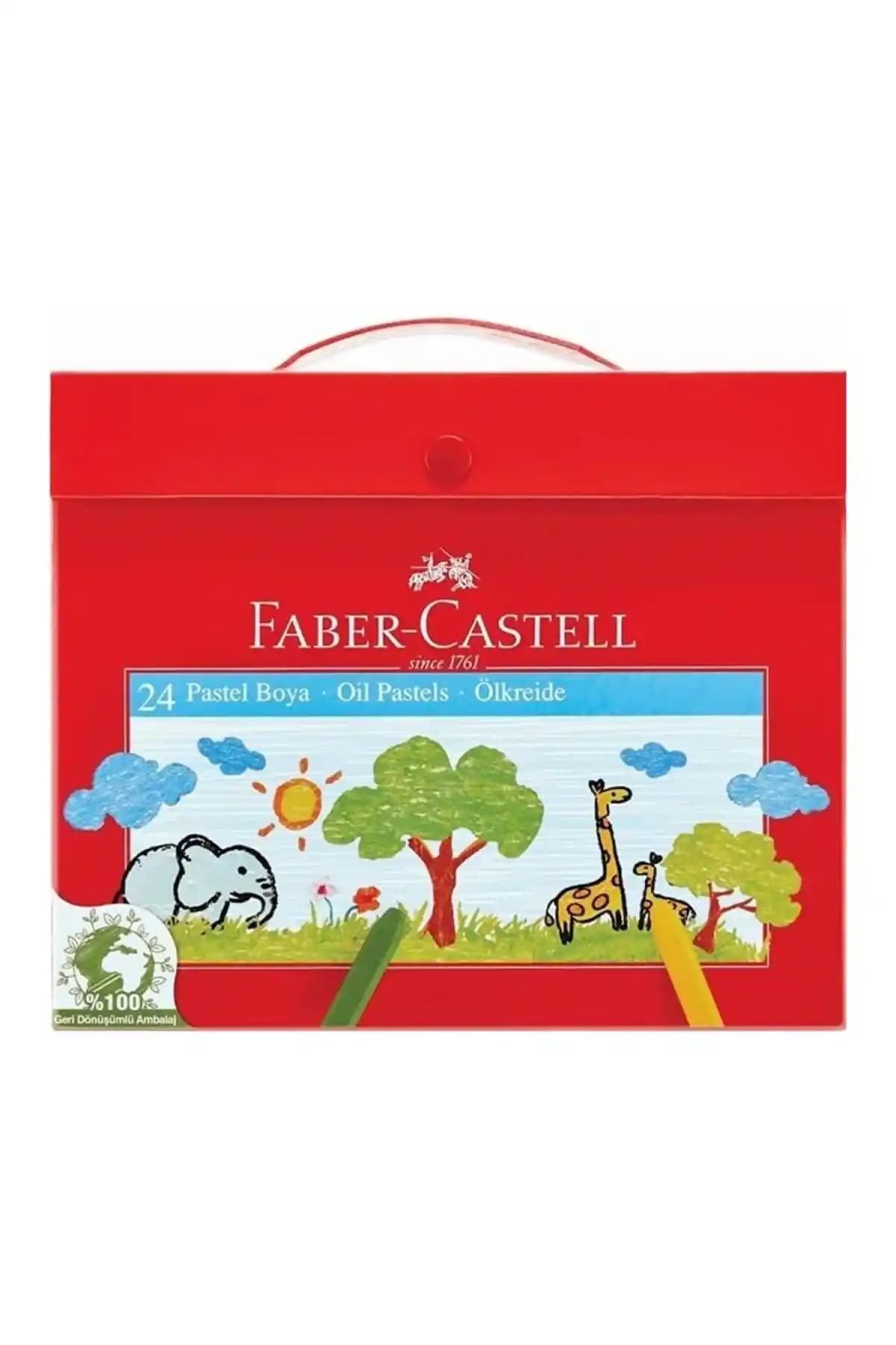 Faber Castell Pastel Boya 24 Lü Çantalı: Yaratıcılığı Destekleyen Renkli Boya Seti