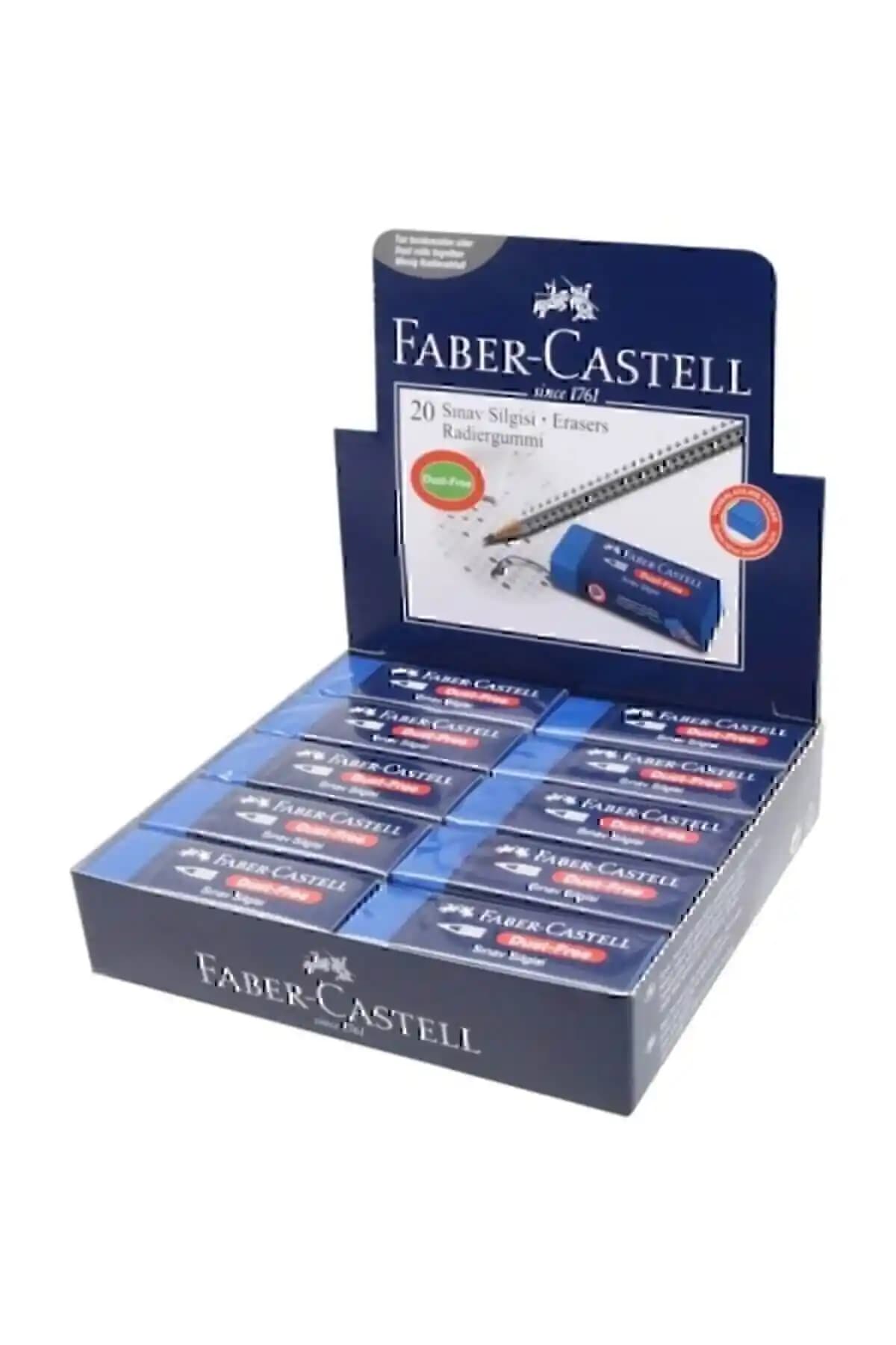 Faber Castell Sınav Silgisi 10'lu Paket Yüksek Performans ve Temiz Silme Sağlar