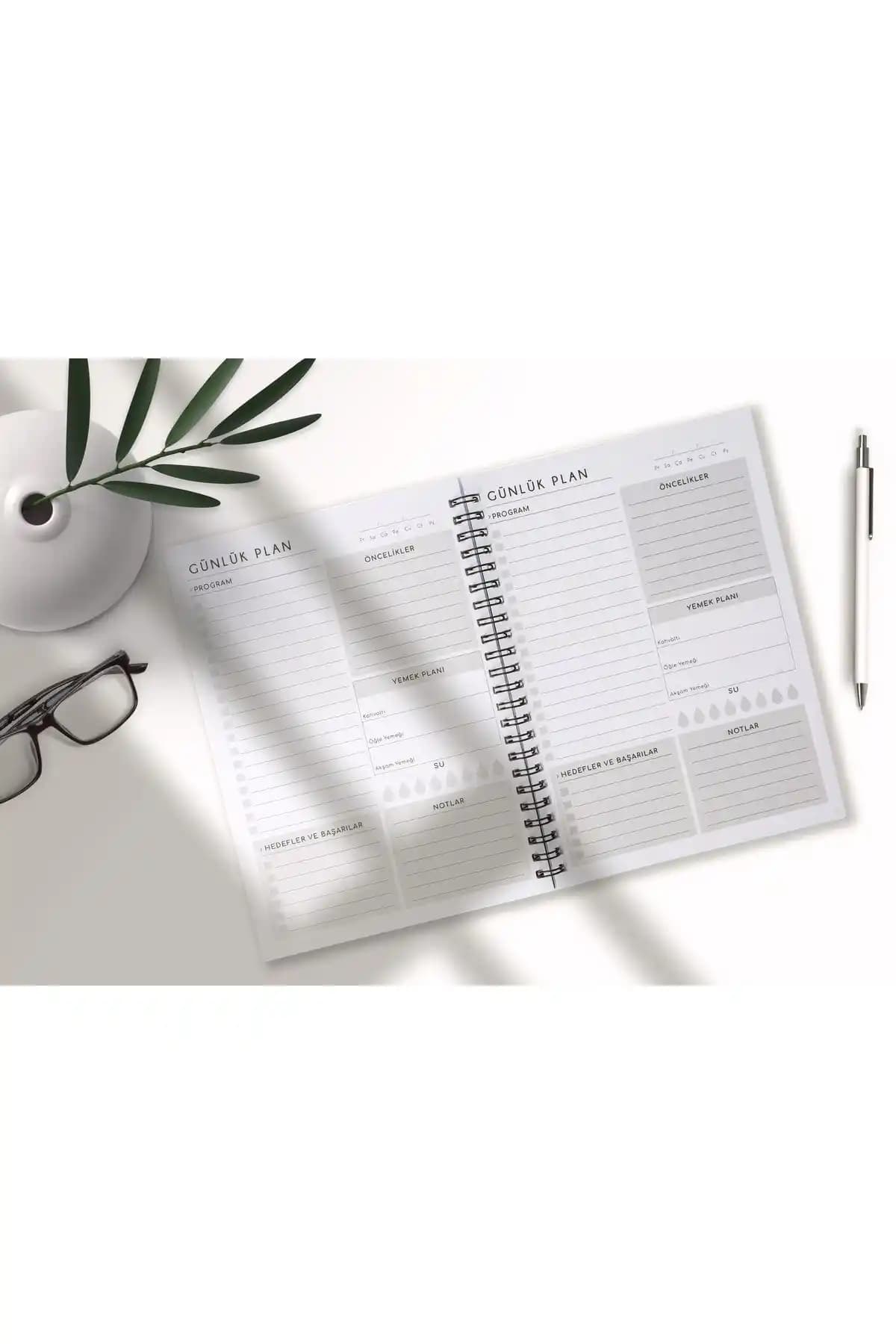 Fark Tanıtım Siyah Kapaklı Spiralli Günlük Planlayıcı Özellikleri ve Kullanım Avantajları