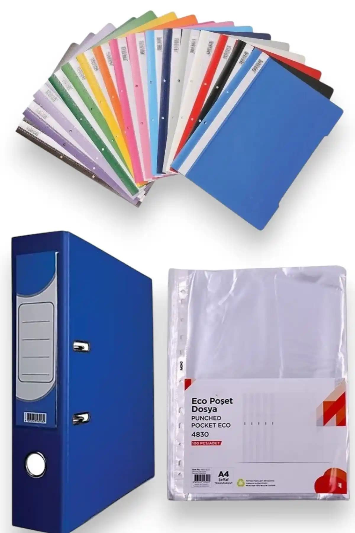 FİYPER Telli Dosya Poşet ve Klasör Seti: Dayanıklı ve Renkli Belge Saklama Çözümü