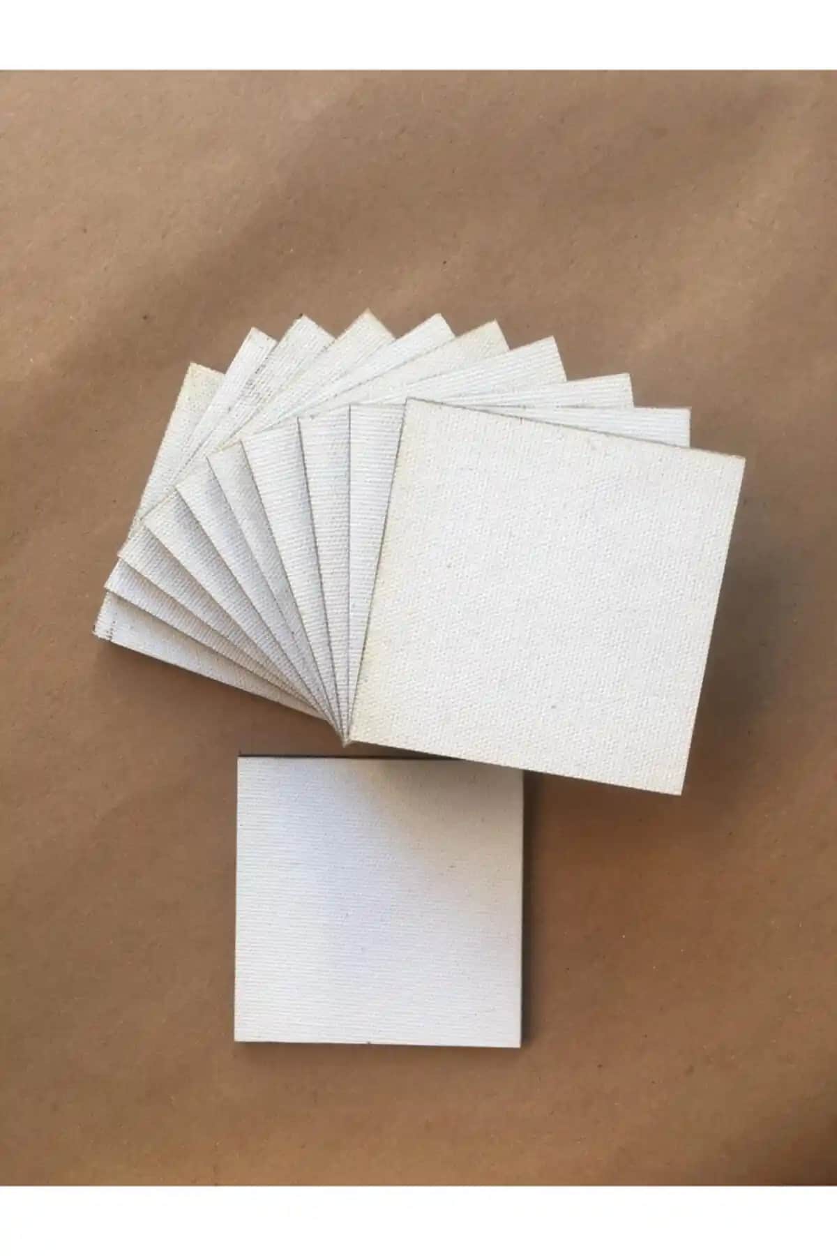 Genel Markalar 10x10 Cm Kare Pres Tuval 10'lu Set Sanat ve Hobi İçin Uygun Bir Malzeme