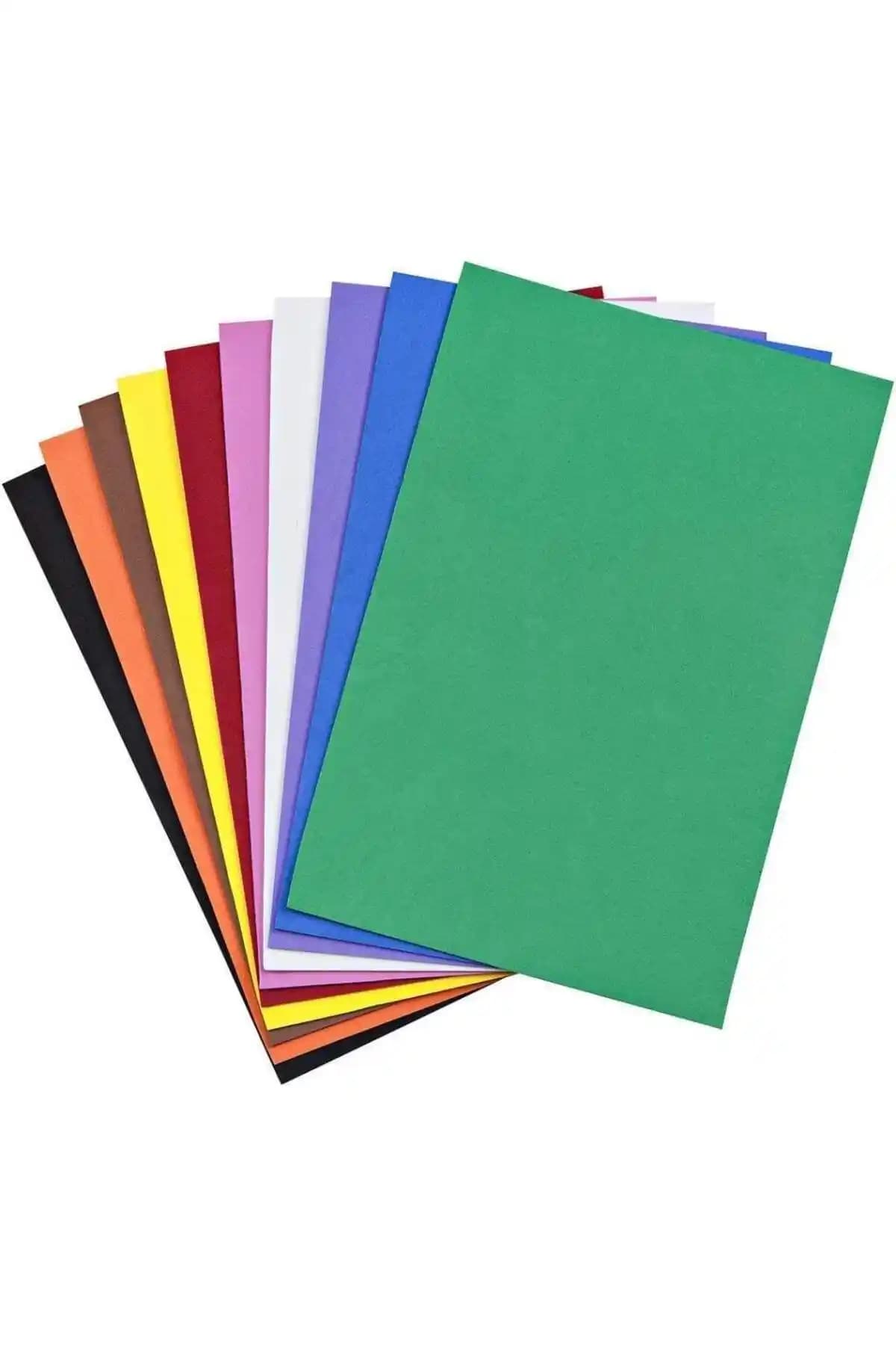 Genel Markalar A4 Düz Eva Kağıt 10 Renkli Paket Çocuklar ve Eğitim İçin Uygun