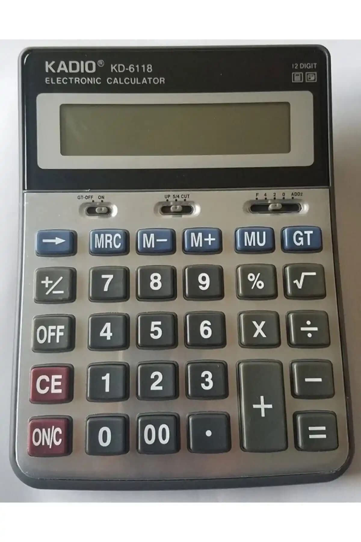 Genel Markalar Kadio KD 6118 12 Büyük Boy Hesap Makinesi Türkiye Üretimi