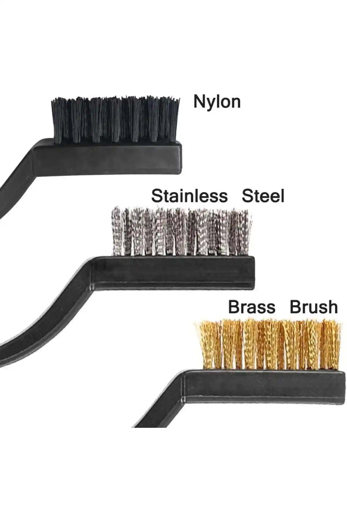 Genel Markalar Tel Fırça Seti 3 Lü Set Temizlikte Güvenilir ve Dayanıklı Çözüm