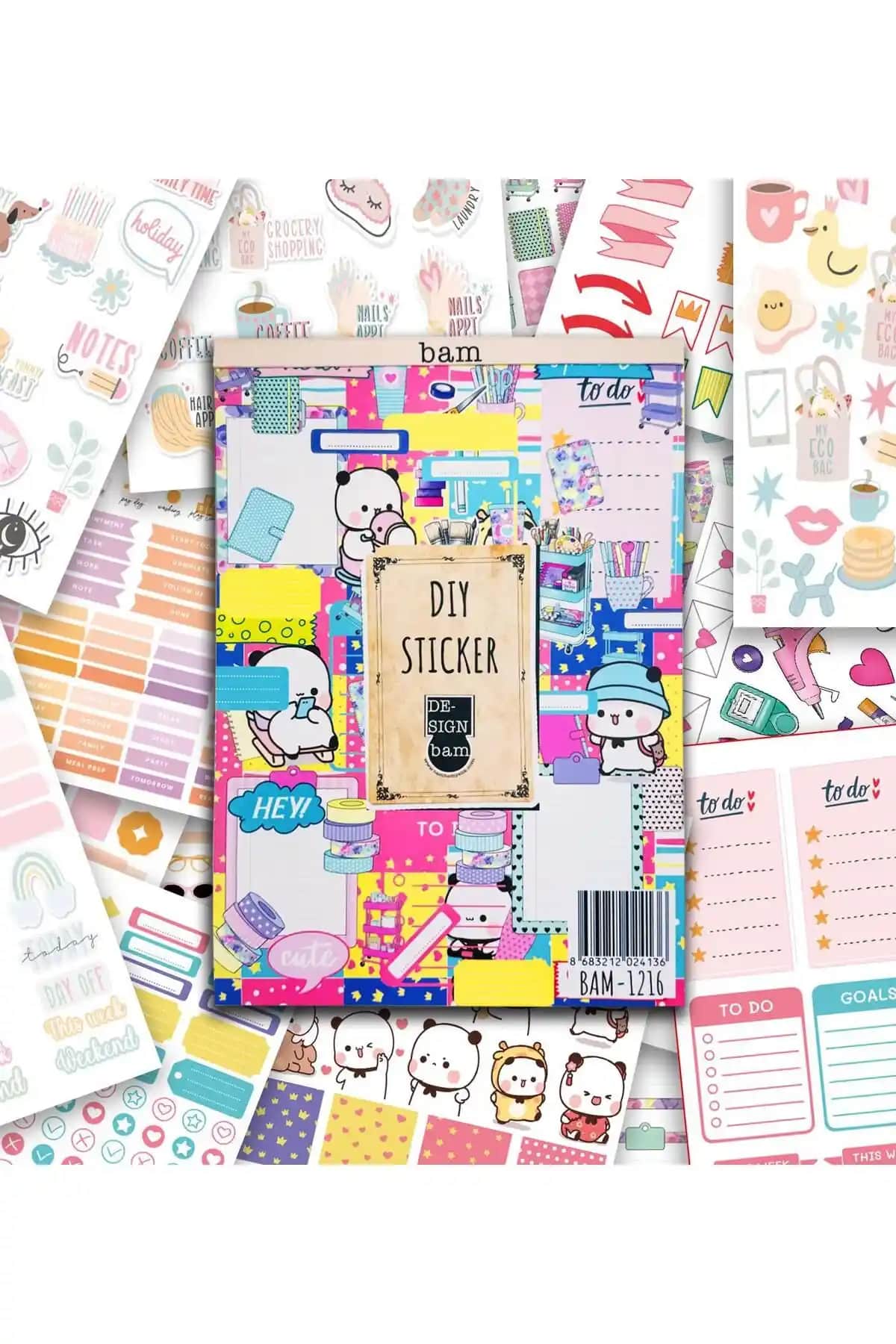 Gift Moda Girl Power My DIY Sticker Kitabı: Yaratıcılığı ve Eğlenceyi Bir Arada Sunan Renkli Koleksiyon