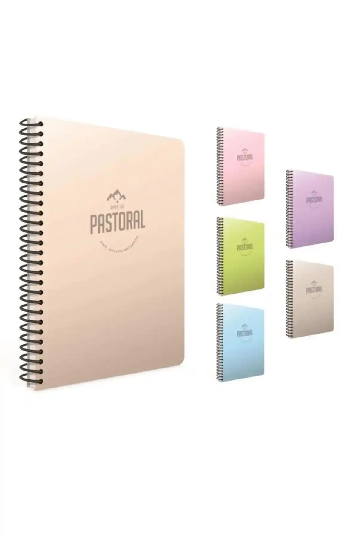 Gıpta Pastoral 17x24cm Spiralli Kareli Defter Dayanıklı ve Şık Tasarım