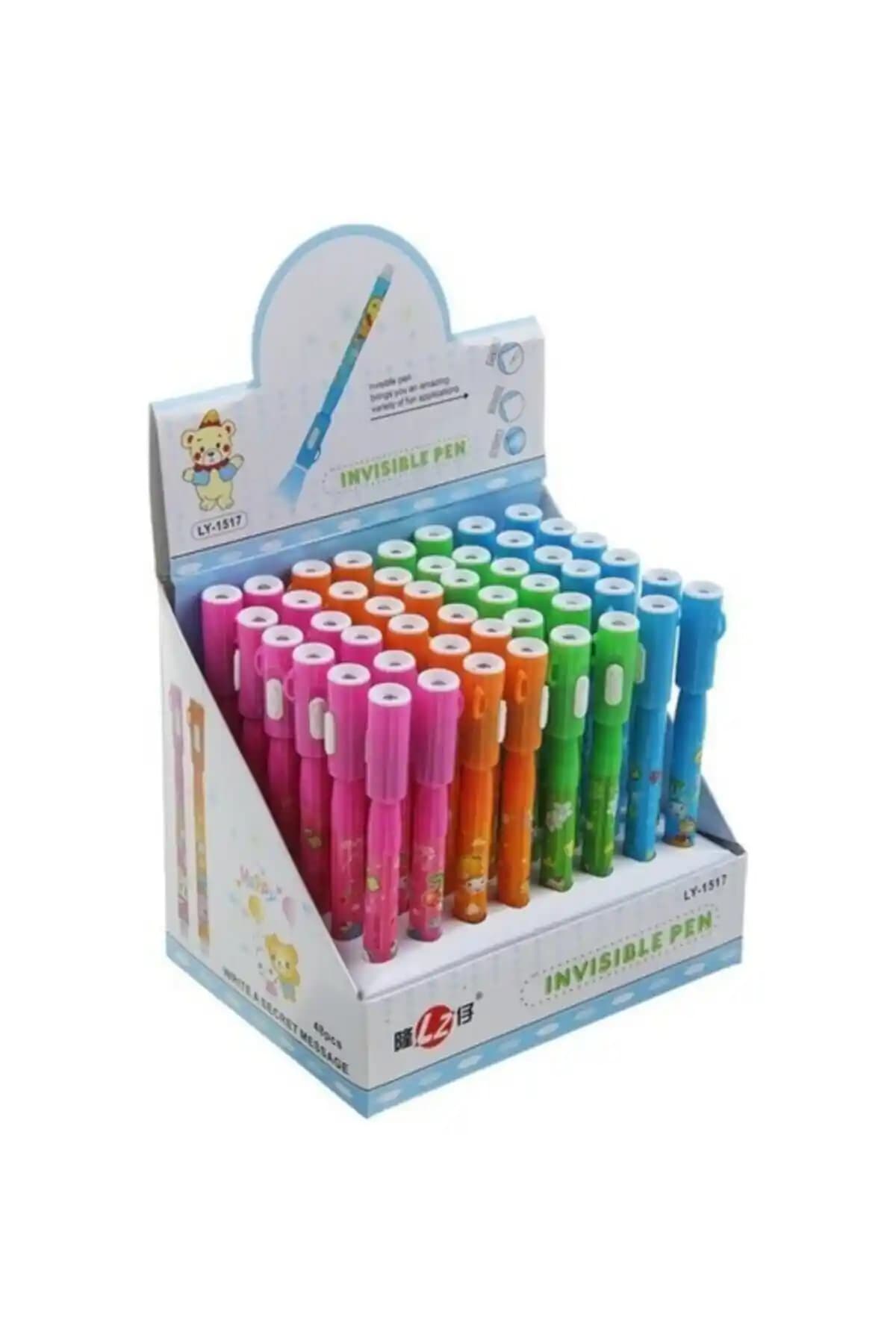 Görünmez Kalem Ayıcık Desenli Seti: Renkli ve Eğlenceli Yazım Deneyimi Sunar