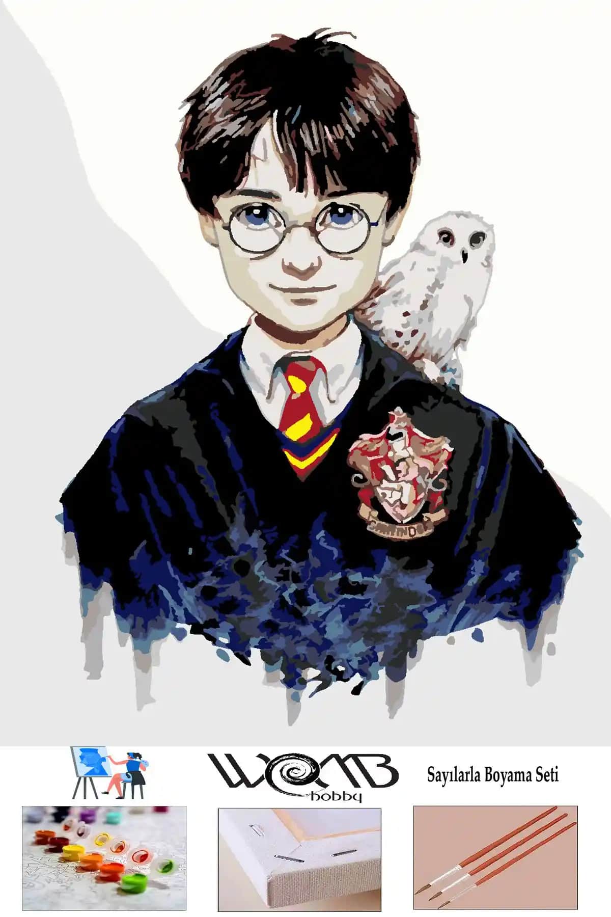 Harry Potter Temalı Sayılarla Boyama Seti Çocuklar ve Yetişkinler İçin Eğlenceli Hobi Seçeneği