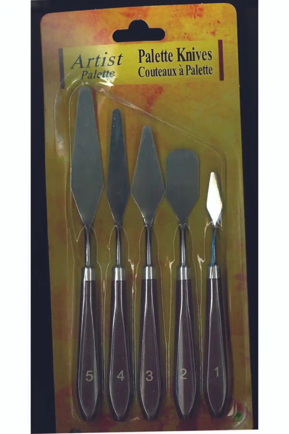 HETicaret Artist Palette 5'li Spatula Seti: Çok Amaçlı ve Kullanışlı Mutfak Gereçleri