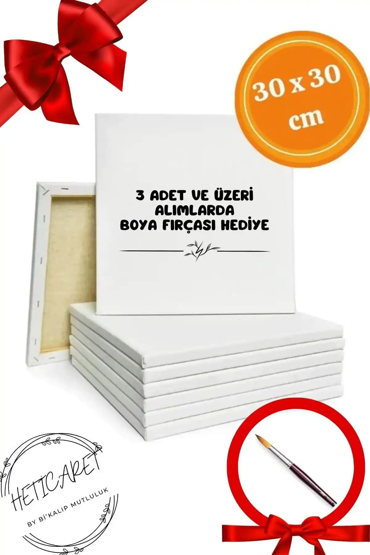 HETicaret Mini Tuval 30x30 cm Kare Resim Tuvali: Dayanıklı ve Estetik Yerli Ürün