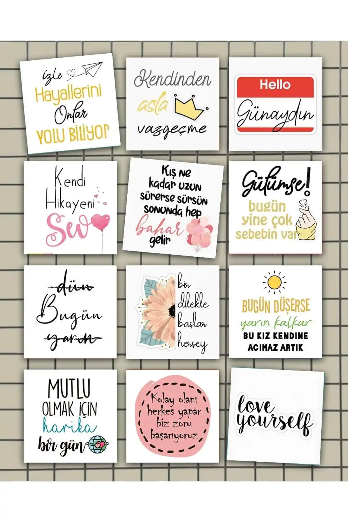 İç Mekan Dekorasyonu İçin Estetik ve Kullanışlı Motivasyon Kartları Ürün İncelemesi