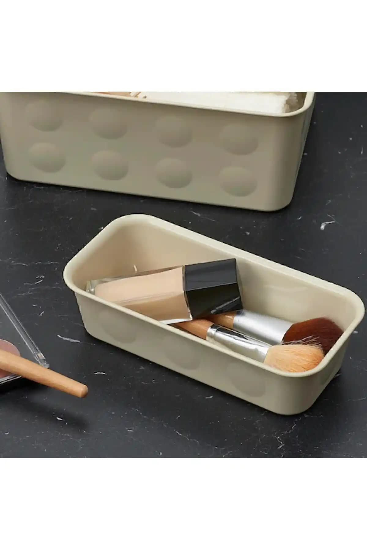 IKEA Nojıg Bej Çok Amaçlı Masaüstü Organizeri Şık ve Dayanıklı Depolama Çözümü