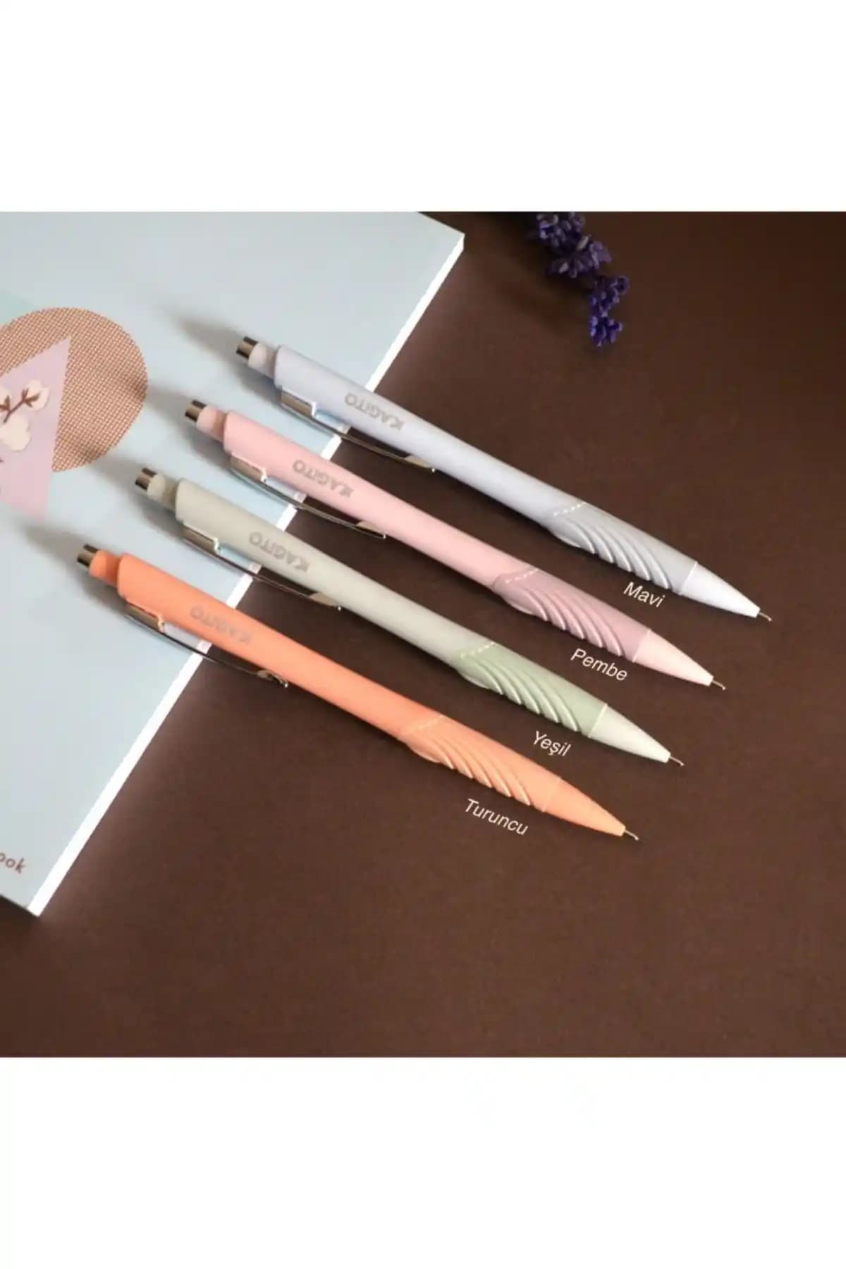 Kagito 4'lü Renkli Kalem Seti - Hafif ve Estetik Yazım Aracı Çeşidi