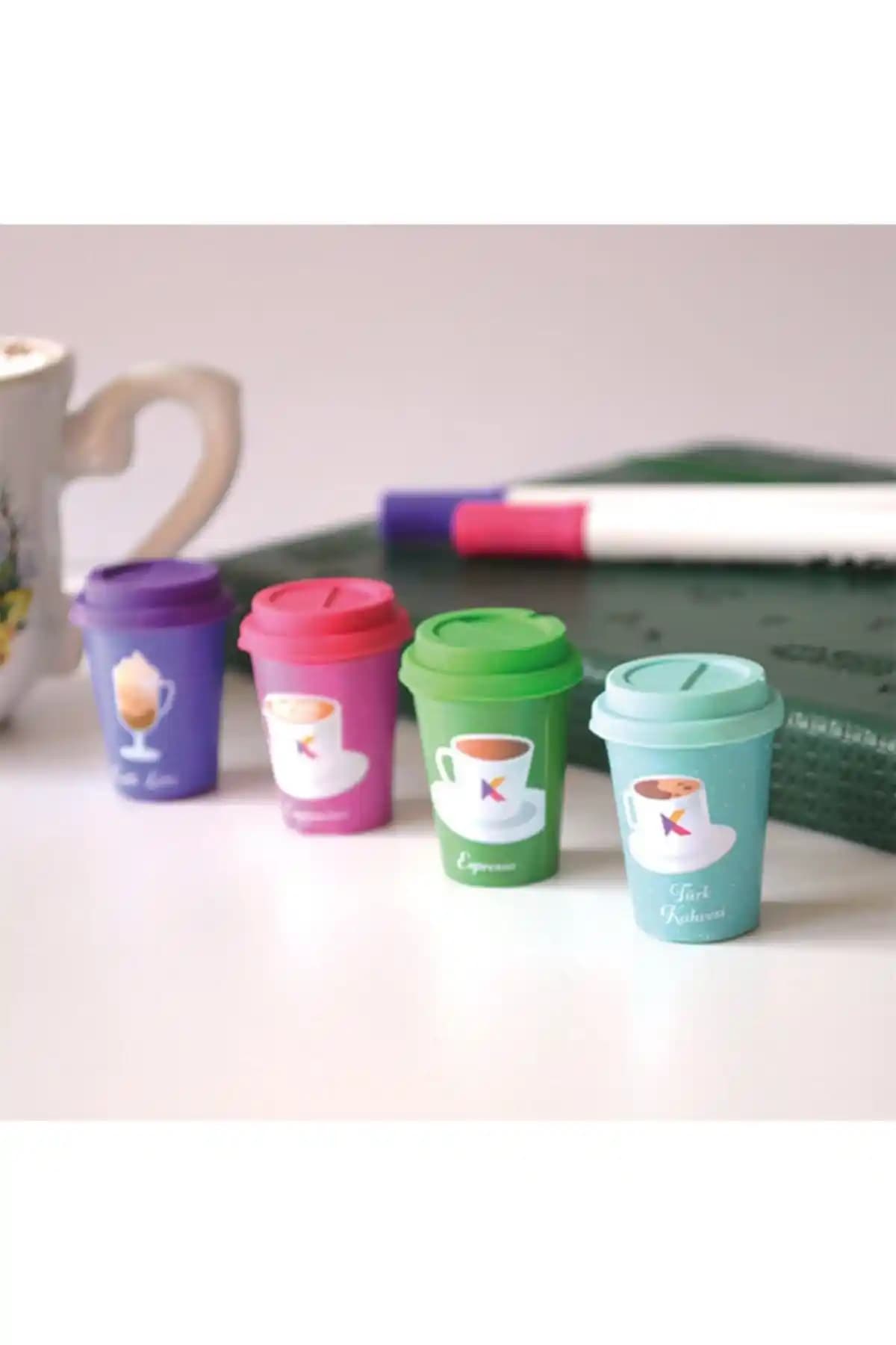 Kagito Kahve Temalı Silgi Seti: Eğlenceli ve Estetik Koleksiyon Parçası