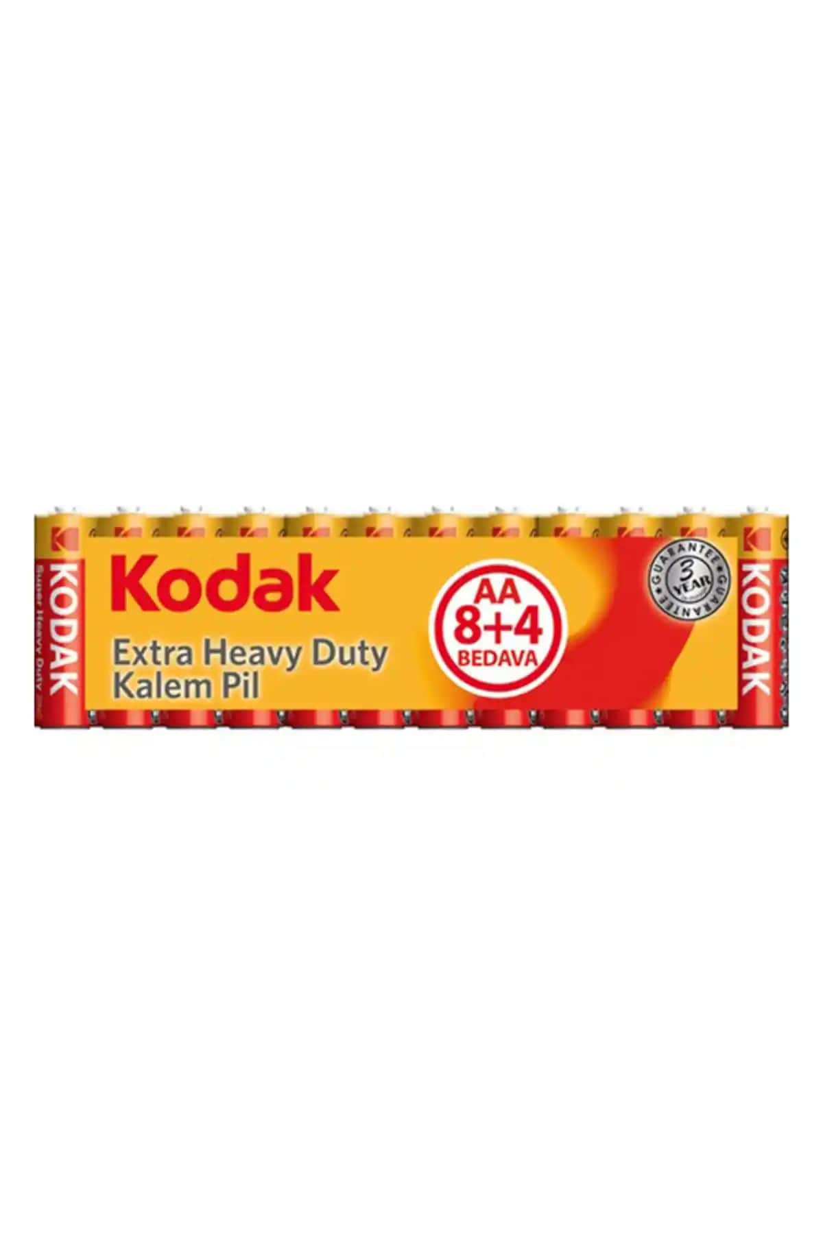 Kodak 12 Adet Çinko Karbon Shrink Kalem Pil: Uzun Ömürlü ve Ekonomik Elektronik Pil Seçeneği