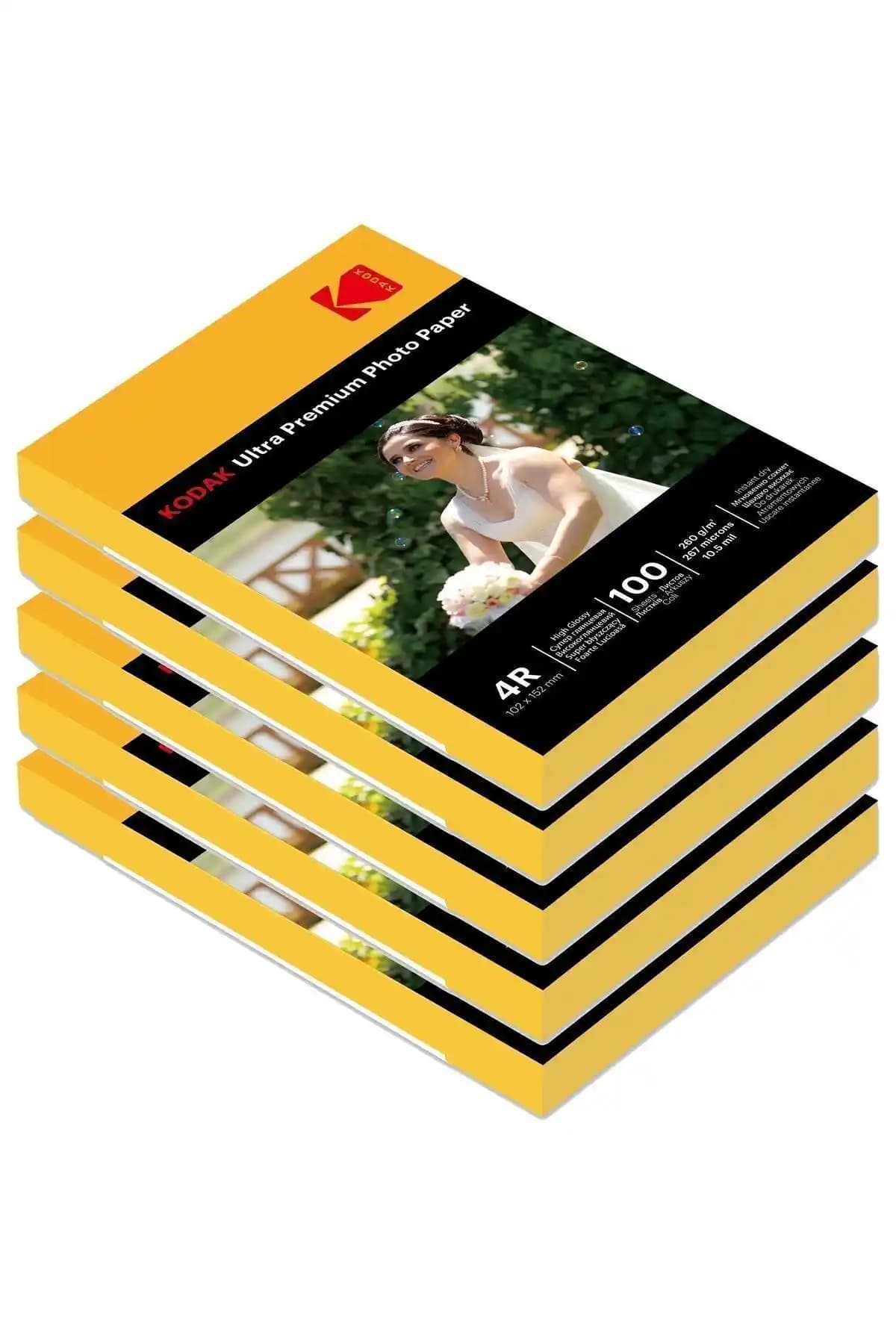 Kodak 260 Gram 10x15 Parlak Fotoğraf Kağıdı Yüksek Kalite ve Dayanıklılık