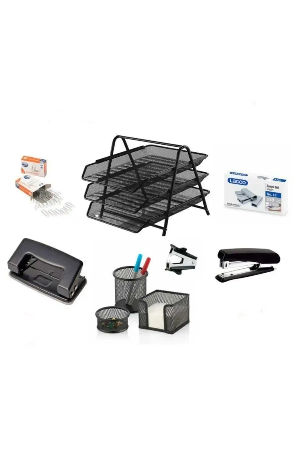 KRAF 7 Parça Ofis Seti ve Kapsamlı Kırtasiye Çözümü İş ve Okul Kullanımı İçin