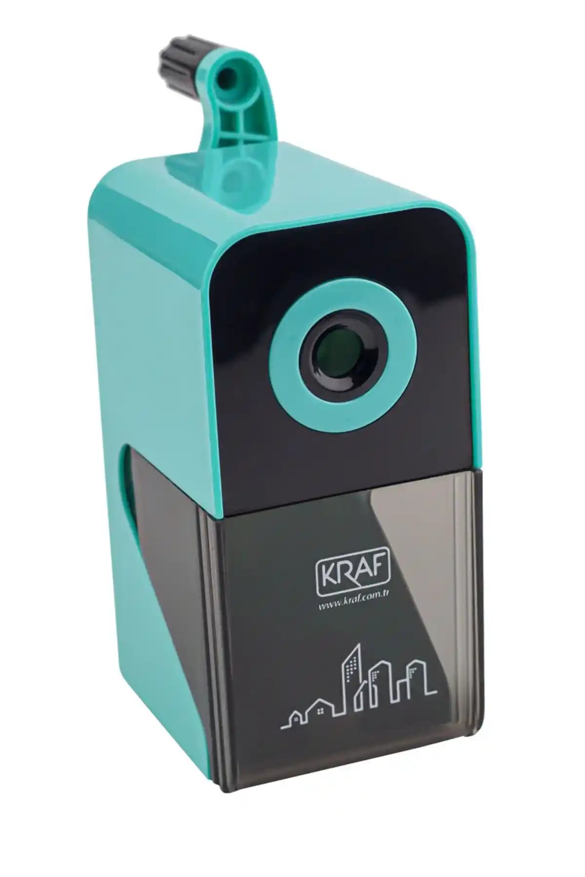 KRAF KALEMTRAŞ KOLLU MİNİ 700G Ofis ve okul kullanımı için dayanıklı pratik kalemtıraş