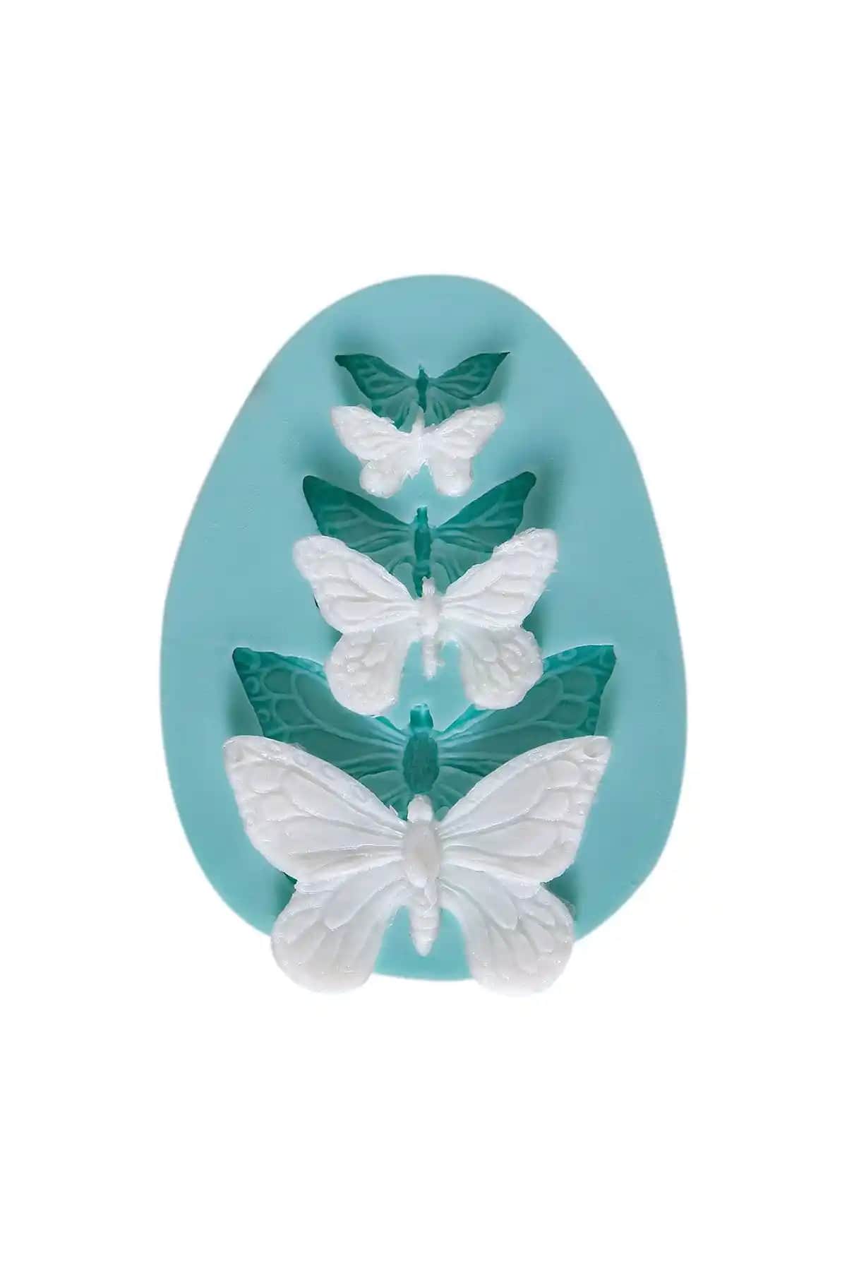 Kurdelya Üçlü Kelebek Silikon Kalıbı: Çok Yönlü ve Detaylı Tasarım Çözümü