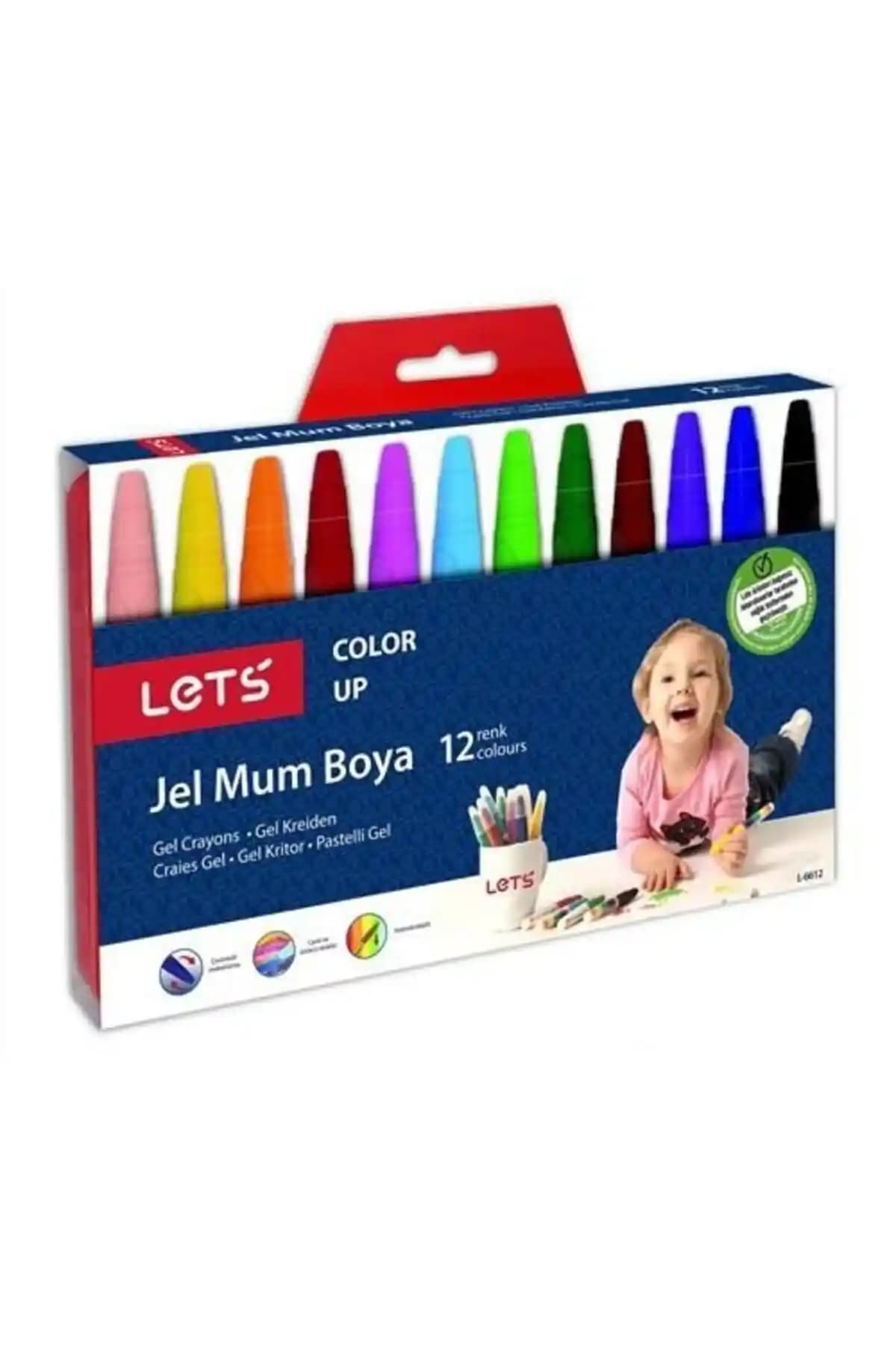 Lets Mum Boya Jel 12 Renk Çocuk Boyama Seti Yaratıcılığı Destekleyen Eğlenceli Malzeme