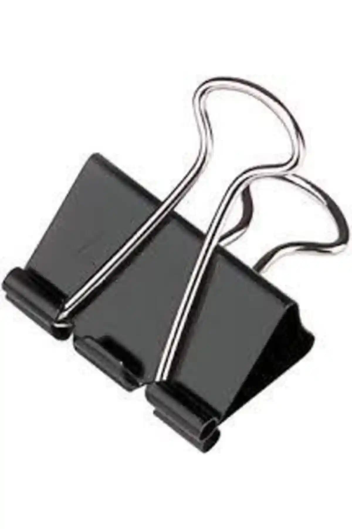 Linea 51 Mm Siyah Metal Mandal Klips Ofis ve Ev Belge Düzenleme Çözümü