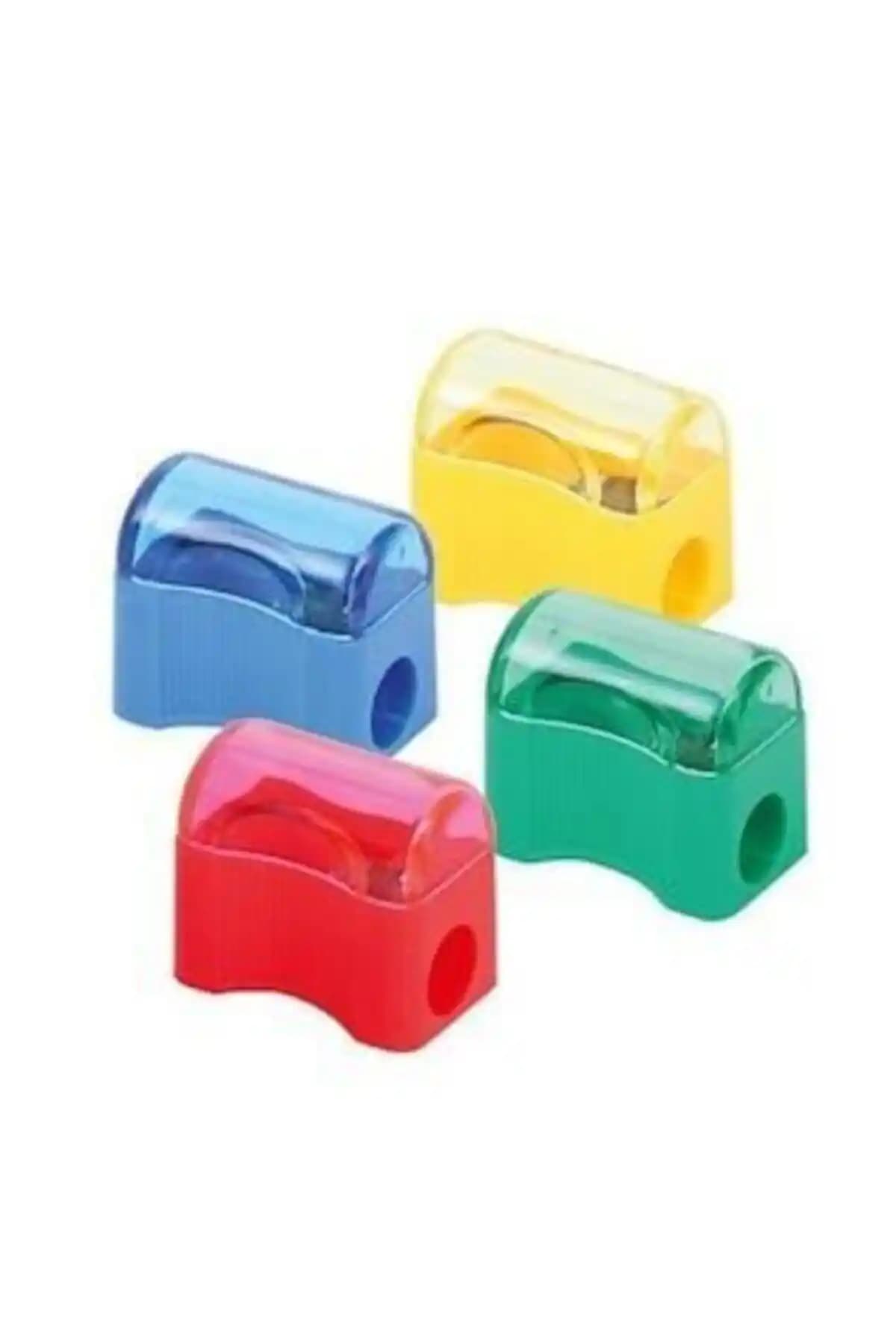 Linea Kapaklı Plastik Kalemtıraş 24'lü Kutu: Renkli ve Pratik Kalem Bakım Çözümü