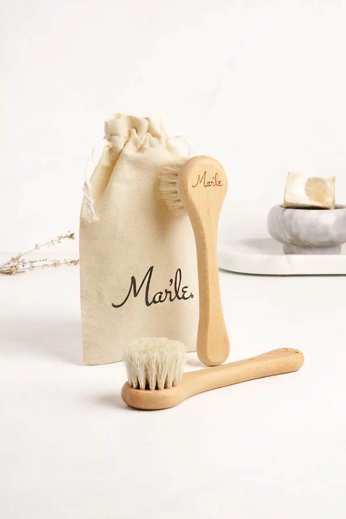 Mar’le %100 Doğal At Kılı Yüz Bakım Fırçası ile Sağlıklı ve Parlak Cilt Bakımı