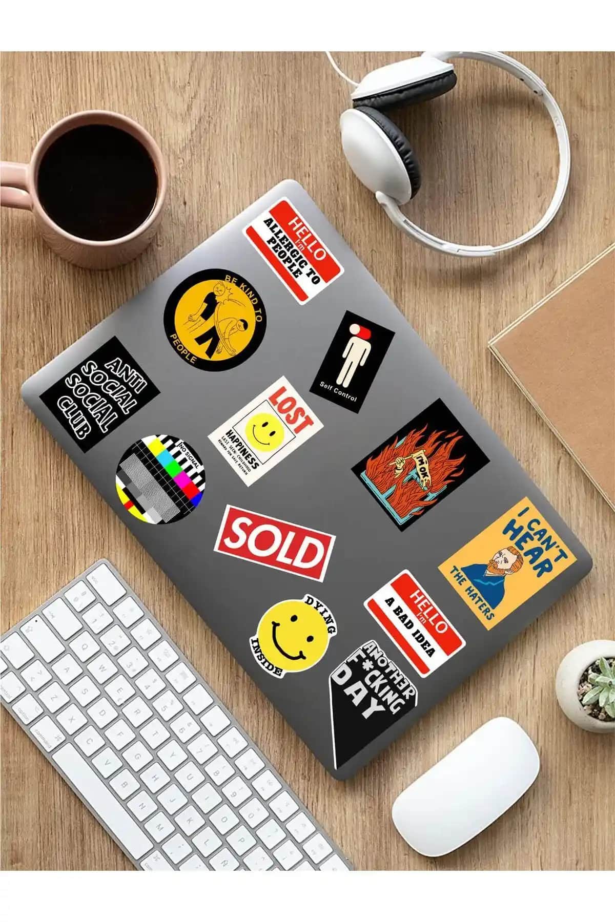 Mental Art Temalı AR Sticker Seti: Dayanıklı ve Canlı Renklerle Kişisel Dekorasyon