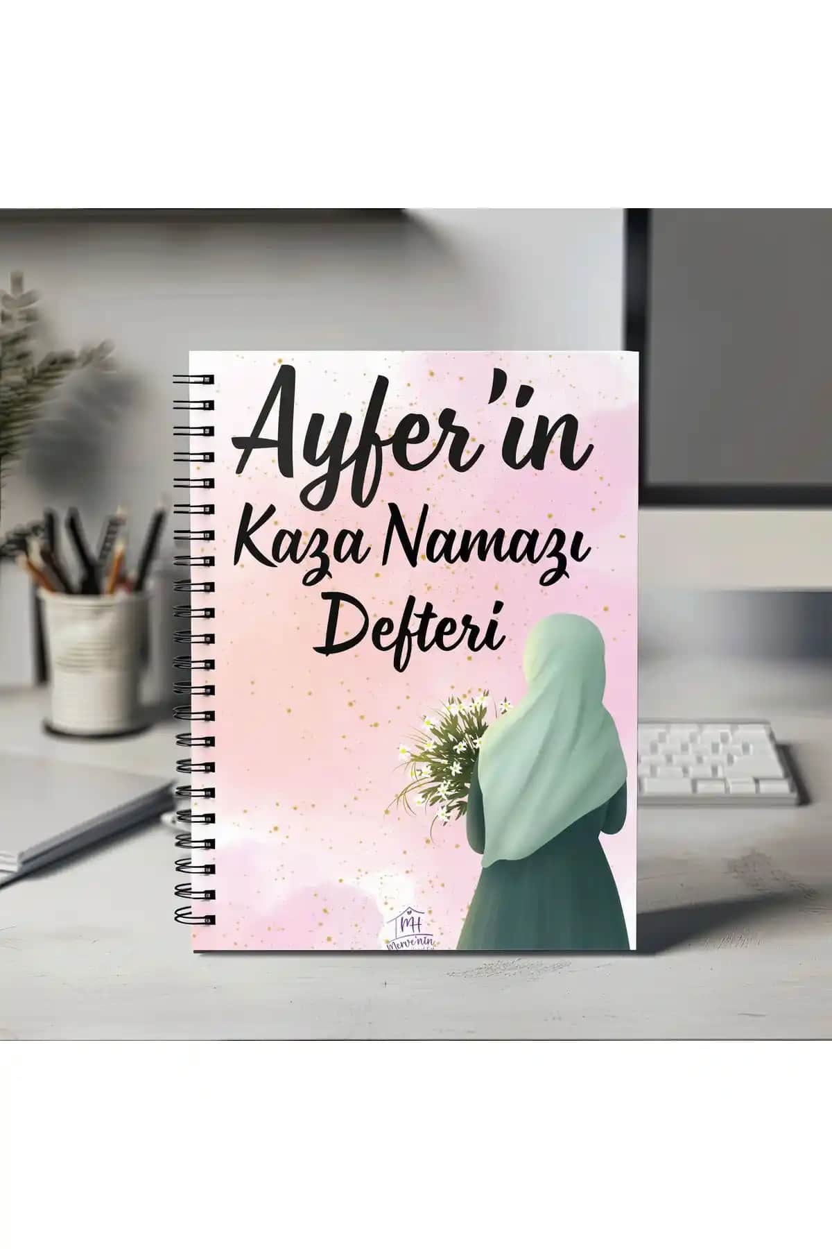 Mervenin Hayal Evi 10 Yıllık Kaza Namazı Defteri Kişiye Özel Tasarım ve Yüksek Malzeme Kalitesi