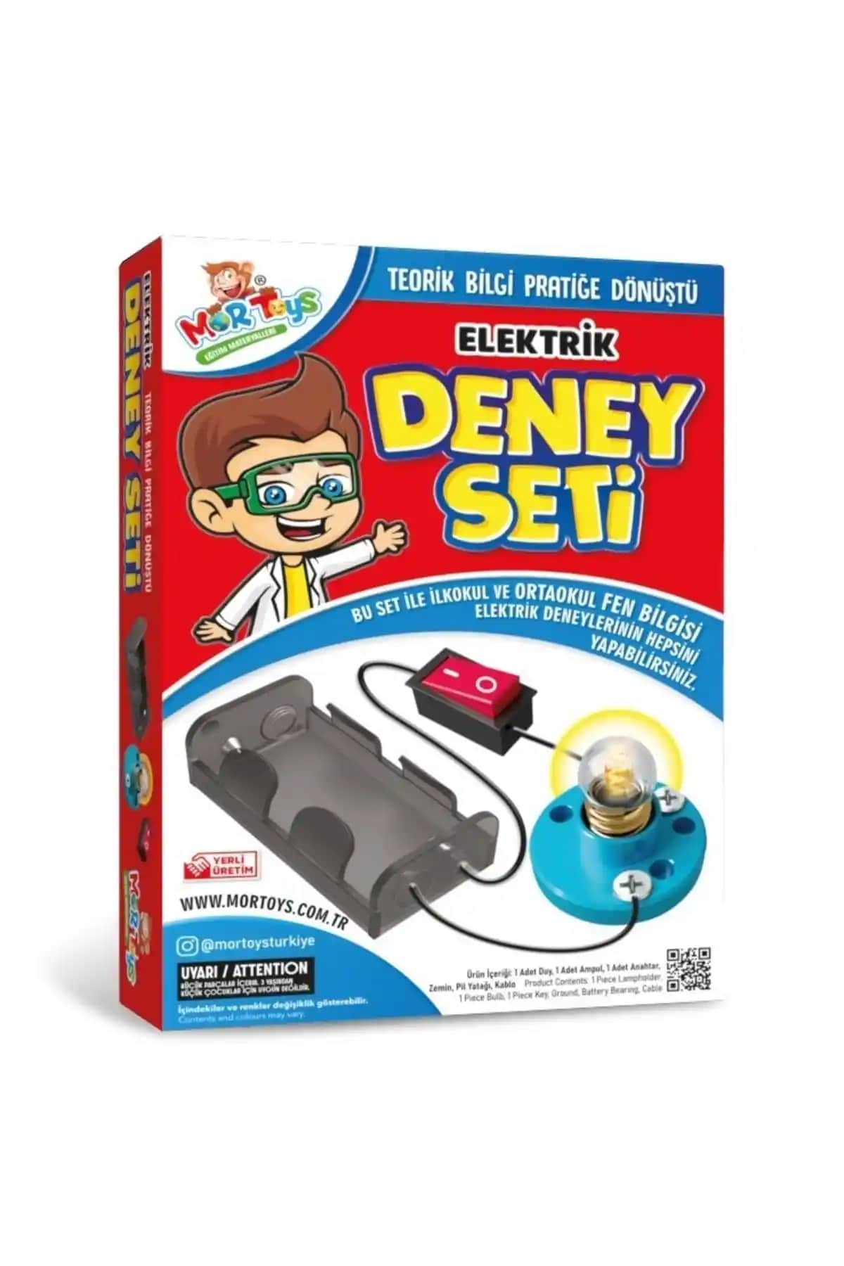 Mortoys Elektrik Deney Seti: Çocuklar İçin Güvenli ve Eğitici Elektrik Deneyleri