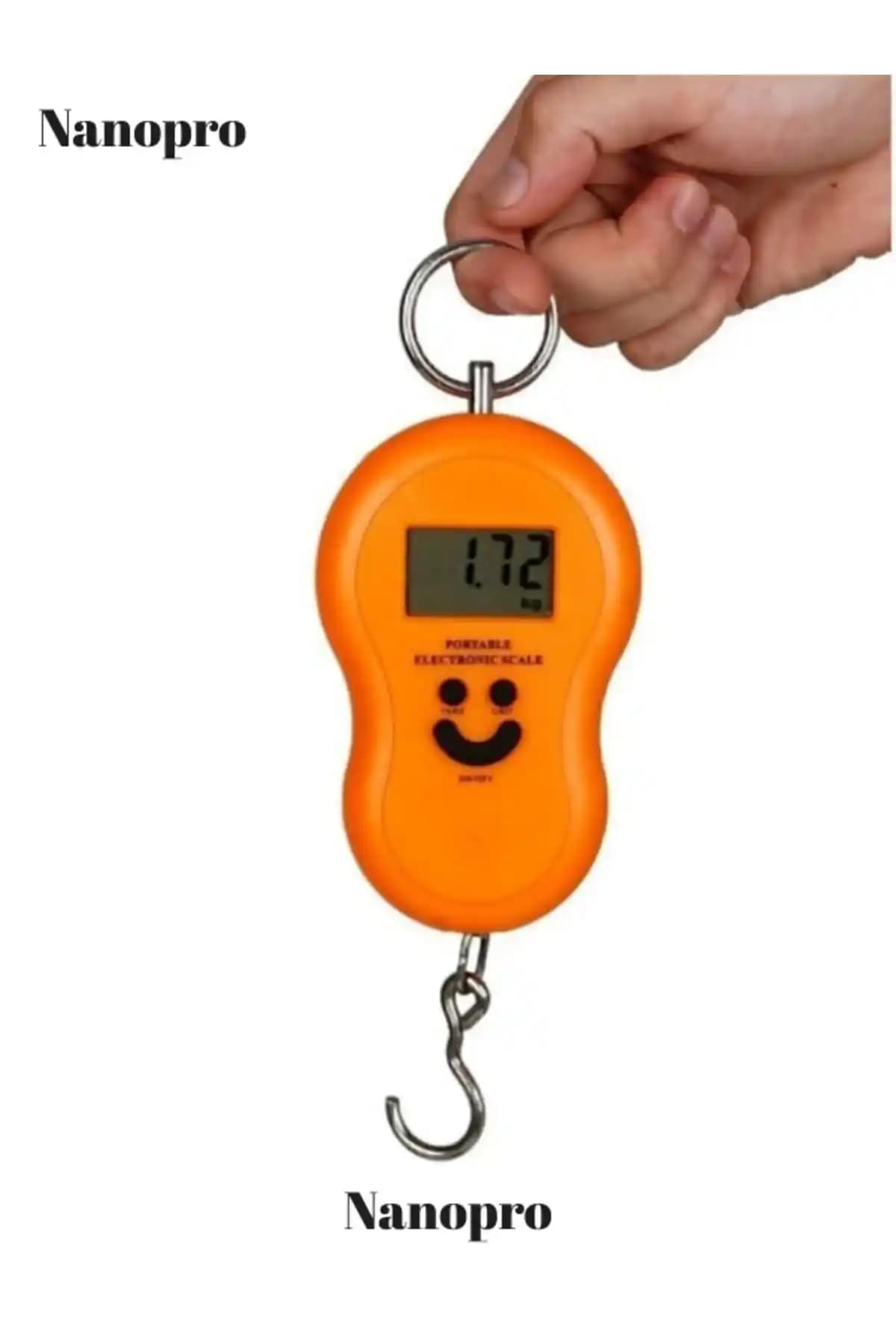 Nanopro Elektronik Dijital El Kantarı 50kg kapasite, hassas ölçüm ve taşınabilirlik