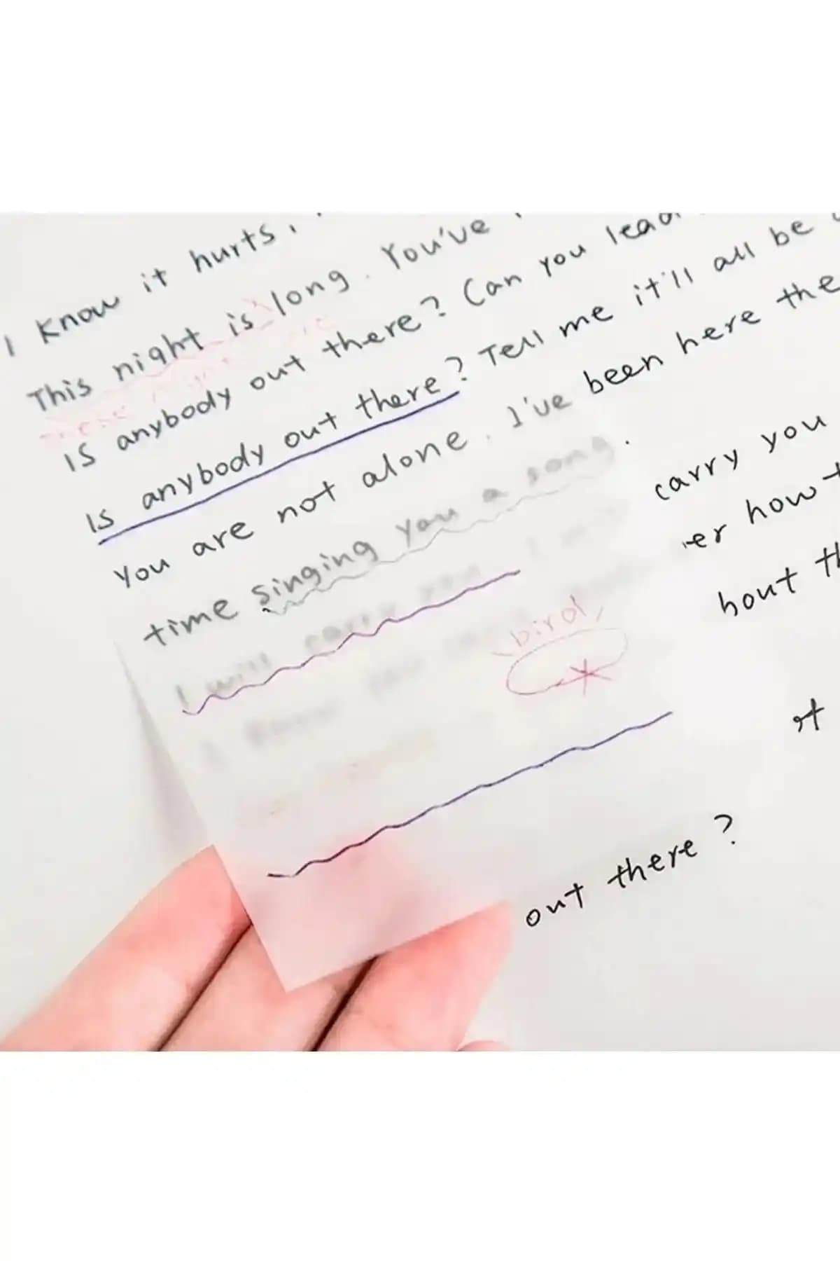 NaSaDAN Süper Şeffaf Kare Yapışkanlı Postit: Estetik ve İşlevsel Not Alma Çözümü