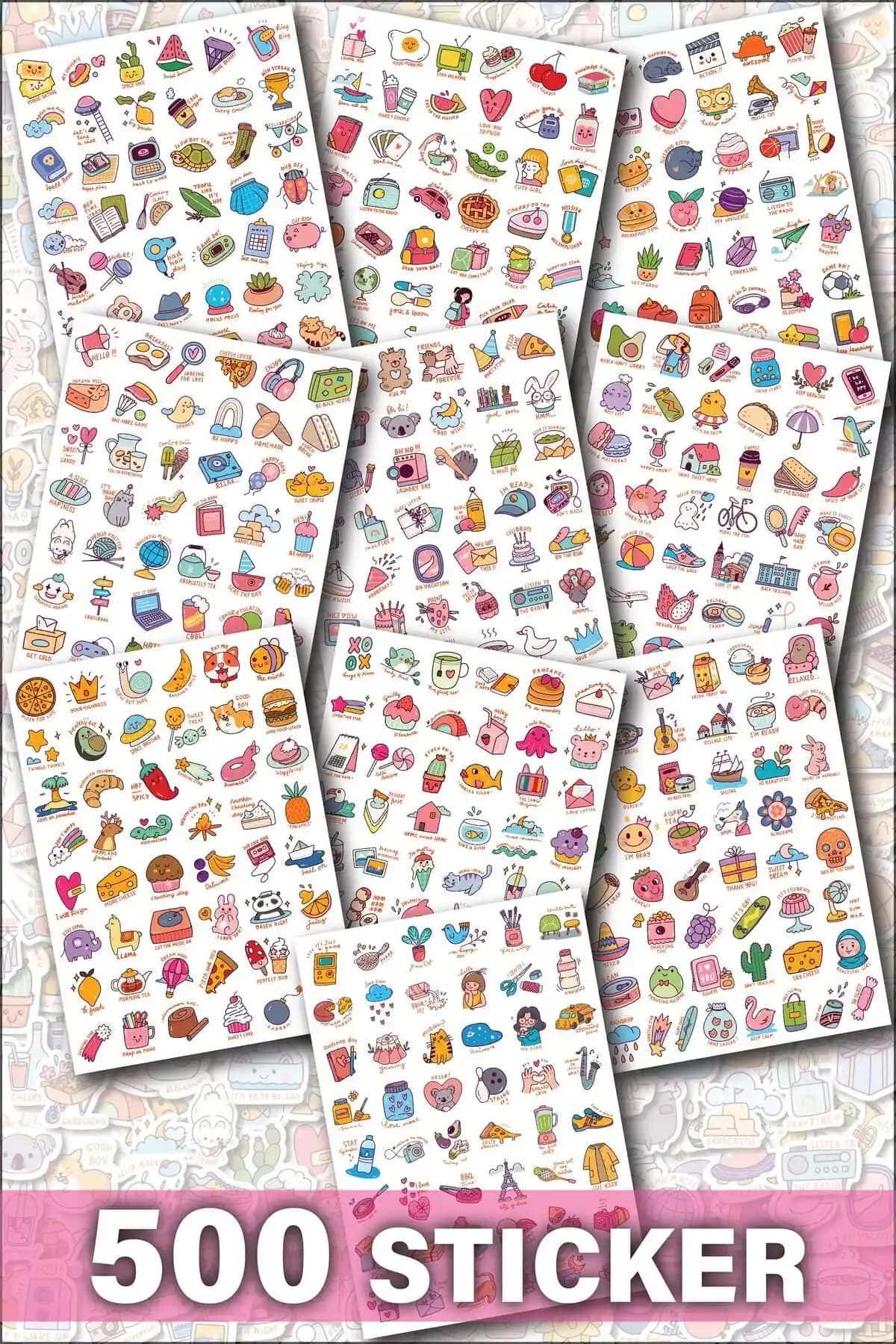 NeoPrint 500 Adet Renkli ve Dayanıklı Sticker Seti ile Planlamanızı Geliştirin