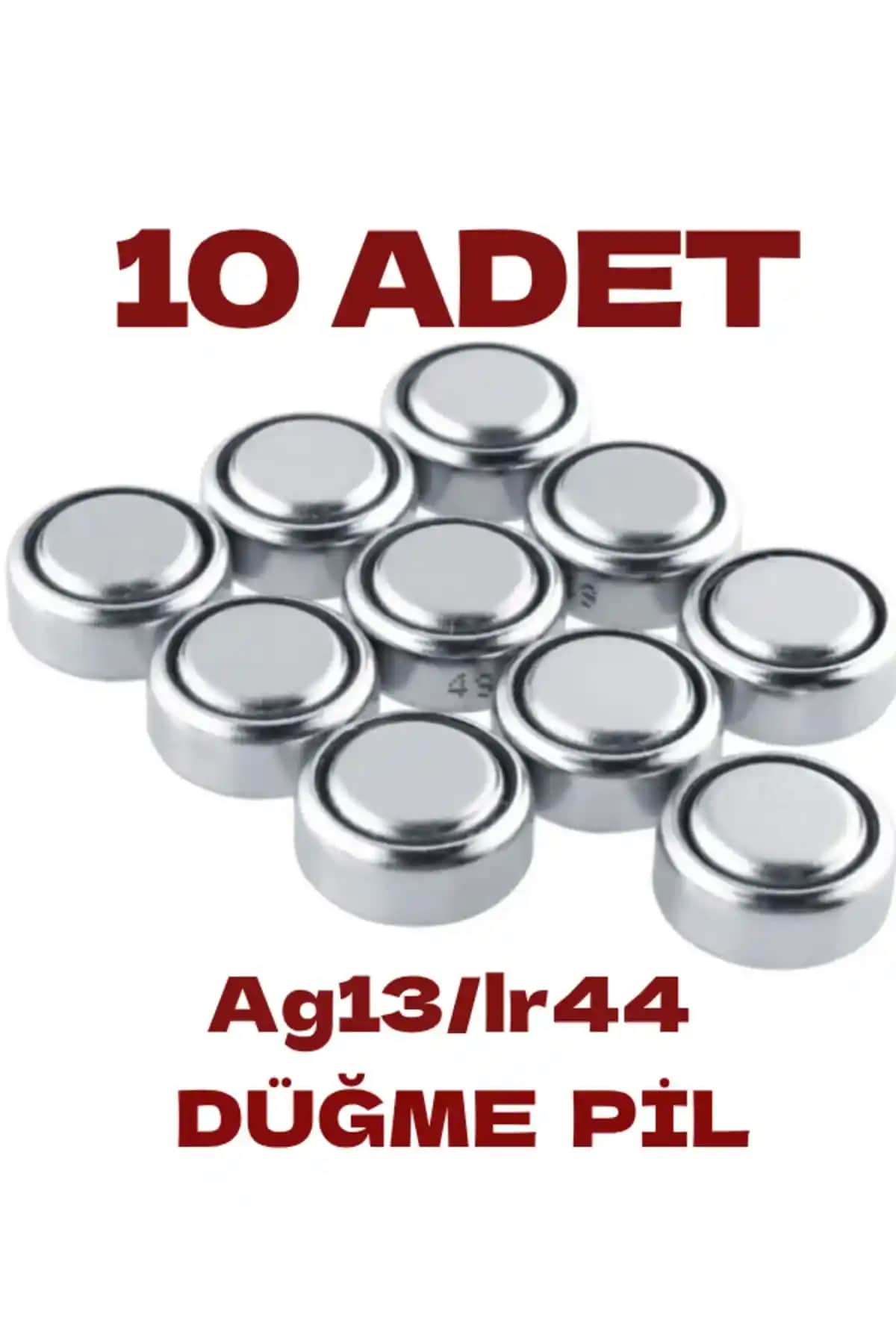 Nistabolje 10 Adet AG13 LR44 357A Düğme Pil Paketleri Güçlü ve Güvenilir Performans