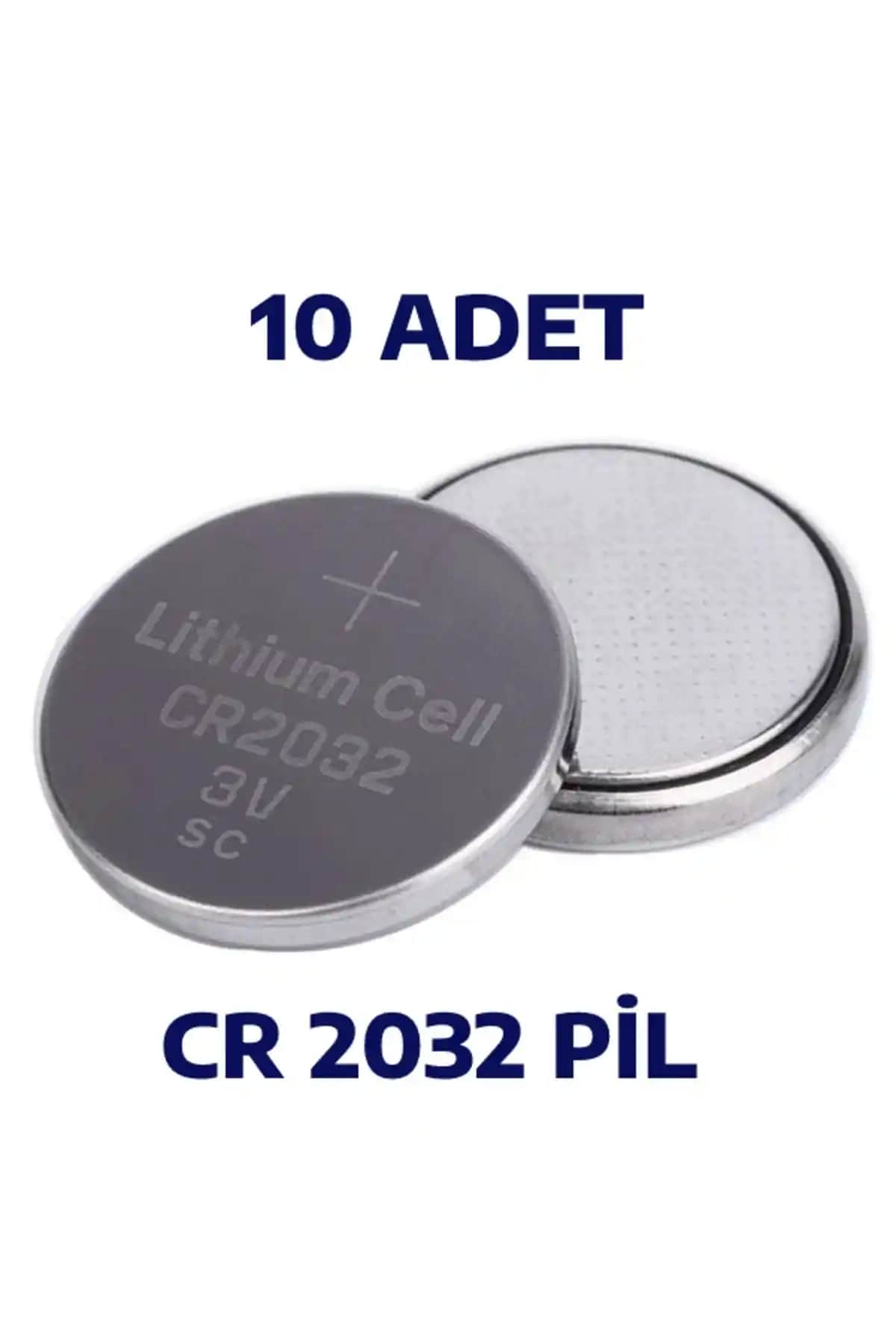 Nistabolje 10 Adet CR2032 Pil Seti Güvenilir Elektronik Güç Kaynağı
