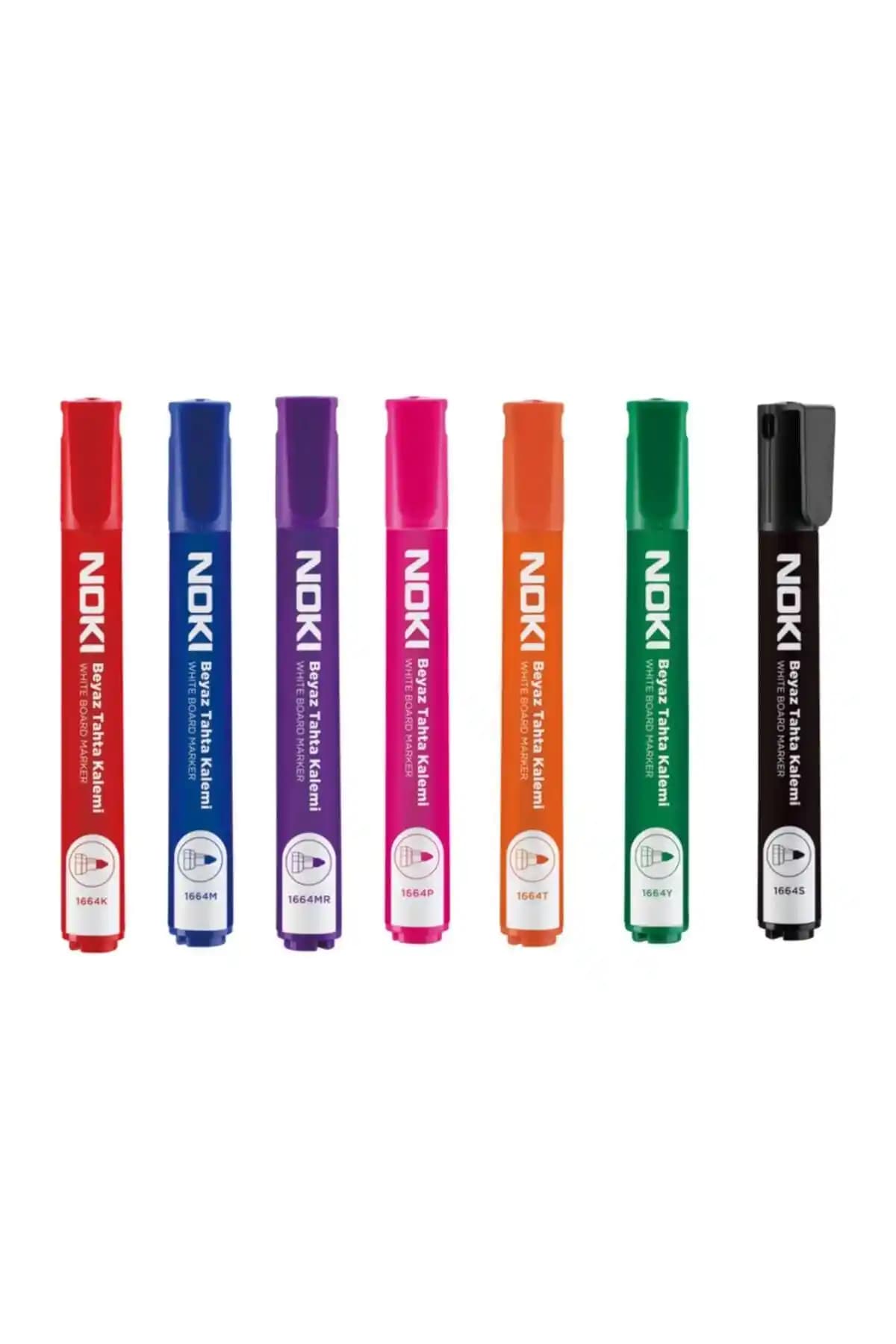 Noki Doldurulabilir Beyaz Tahta Kalemi 7 Renkli Seti Eğitim ve Yaratıcılığı Destekler
