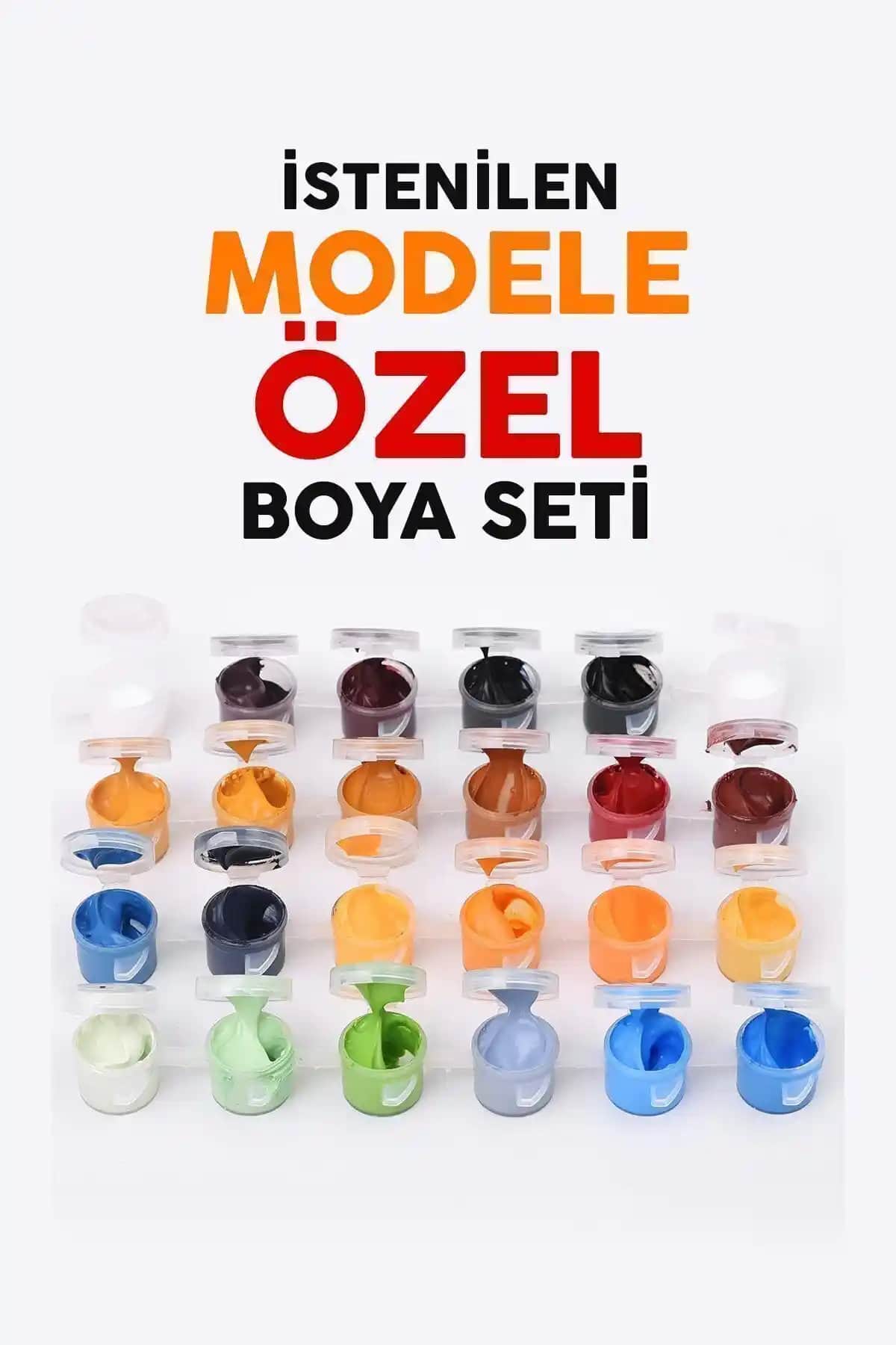 Palmiye Hobi Sanat Modele Özel Renkli Boya Seti Sayılarla Boyama ve Yaratıcılığı Geliştirme