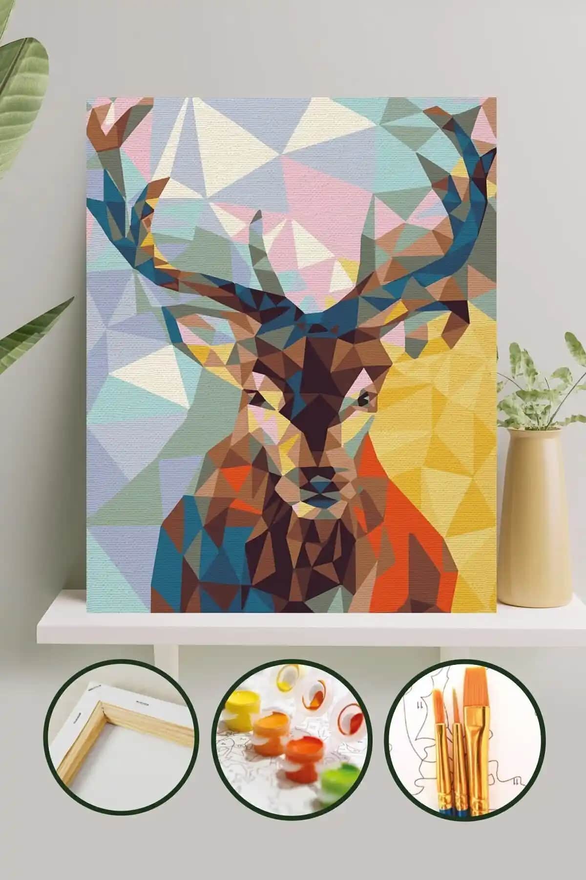 Palmiye Hobi Sanat Sayılarla Boyama Tuval Seti: Yaratıcılığı ve Rahatlamayı Destekleyen Hobi