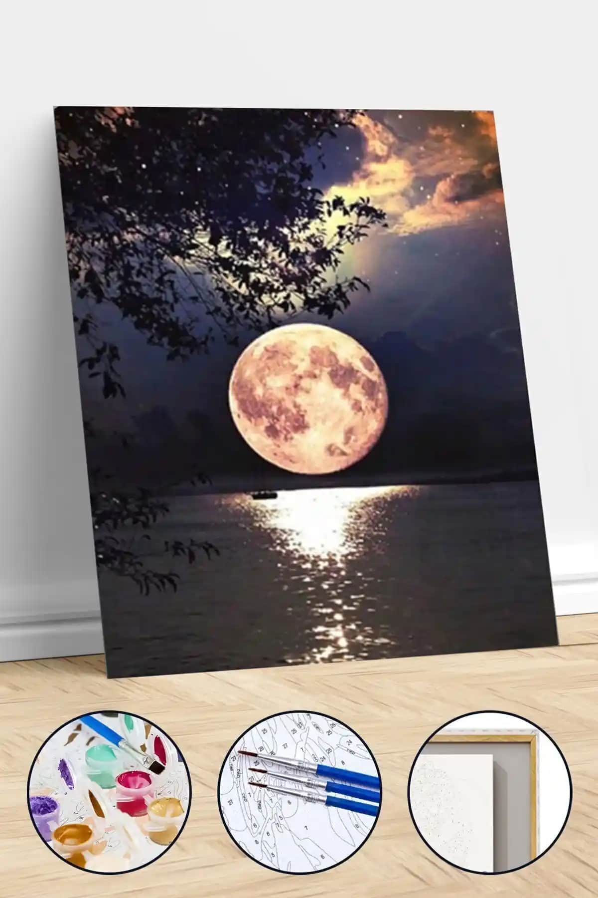 Pastelya Dolunay Sayılarla Boyama Seti ile Yaratıcı ve Rahatlatıcı Hobi Deneyimi