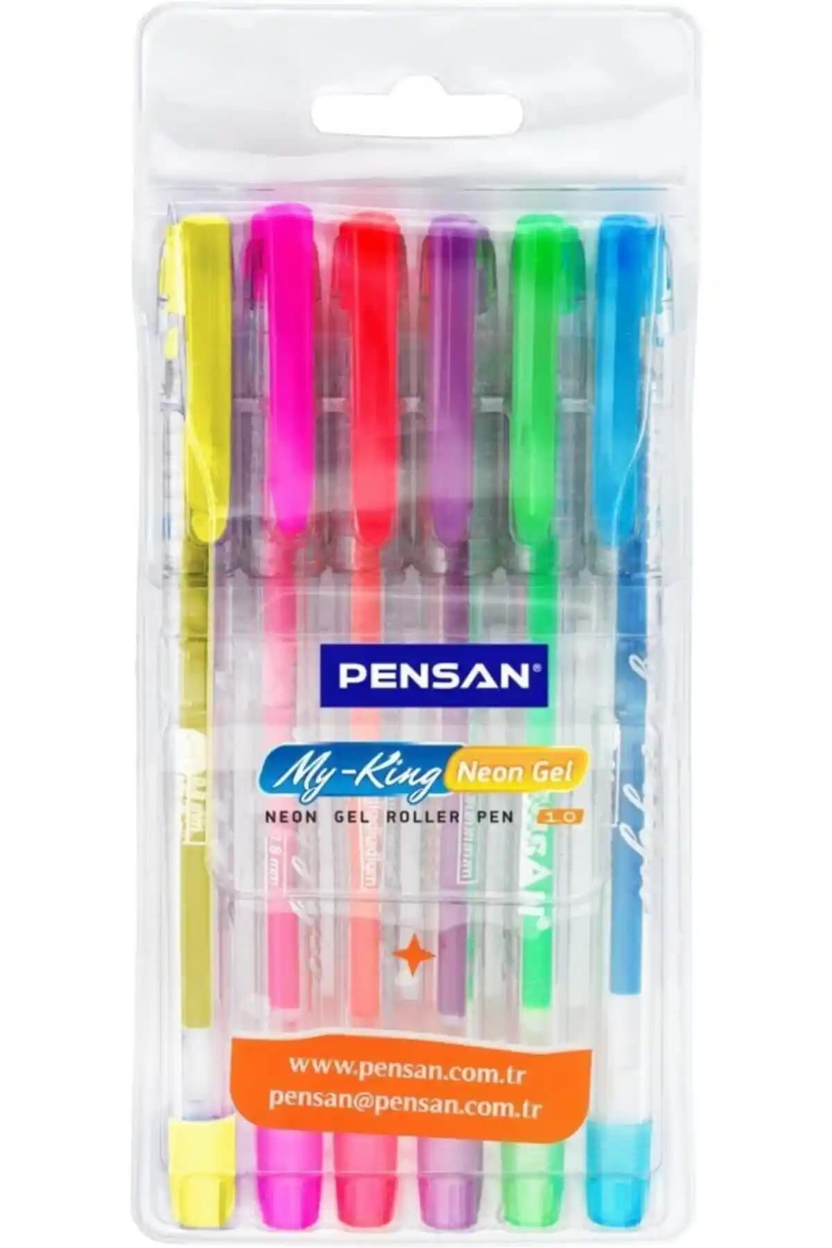 Pensan 2227 My-king Neon Jel Kalemler: Canlı Renkler ve Üstün Yazım Deneyimi