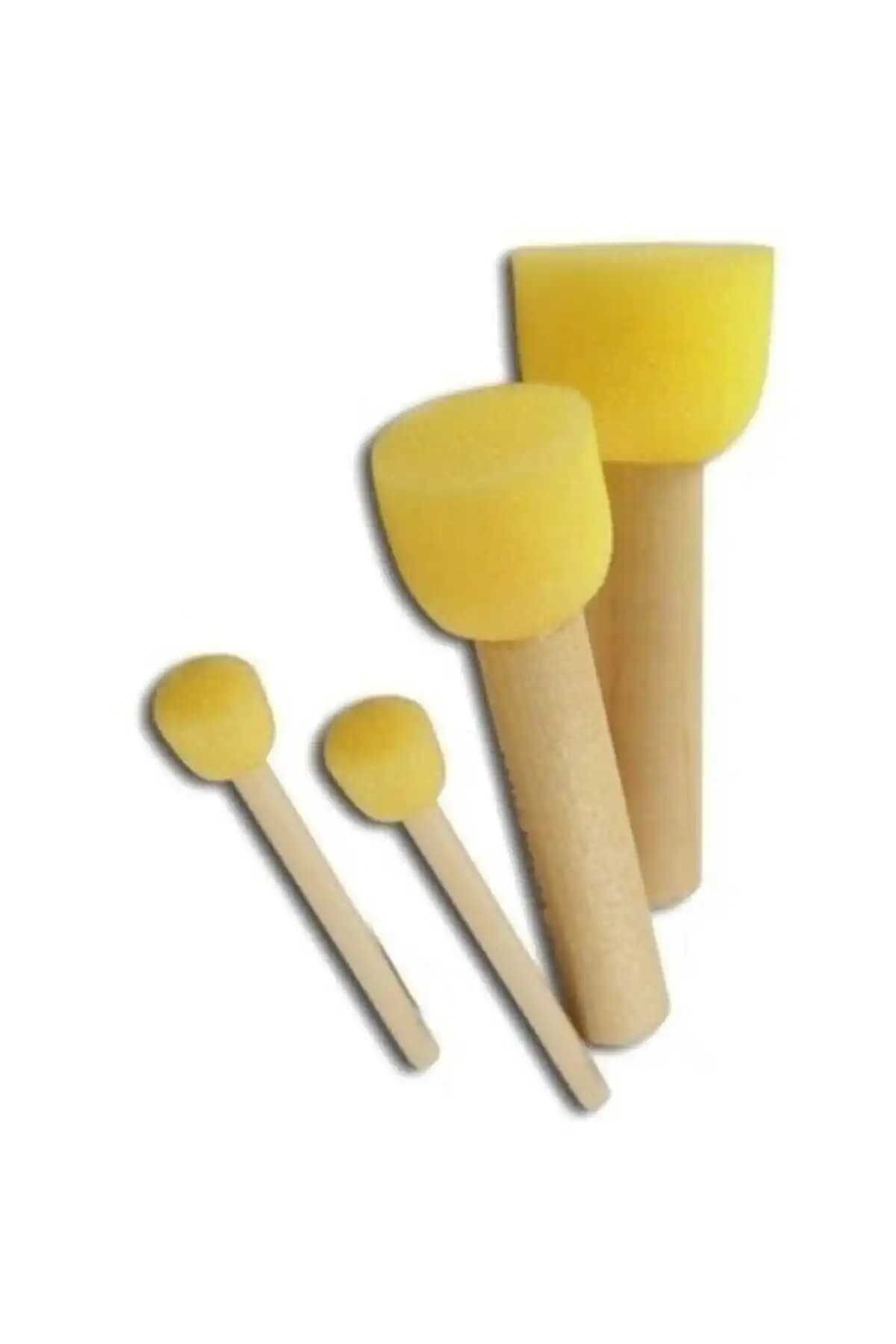 Rich 4'lü Sünger Ponpon Fırça Seti: Pratik ve Dayanıklı Temizlik Aracı