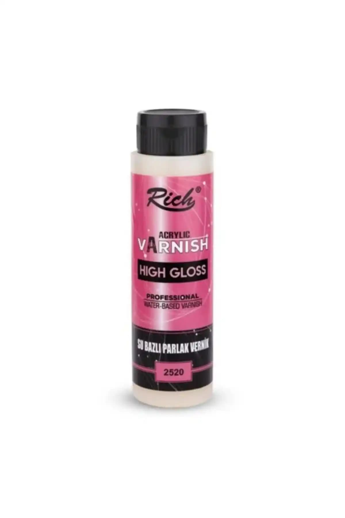 Rich Parlak Vernik 500 cc Beyaz Su Bazlı Yüzey Koruyucu ve Estetik Uygulama Aracı