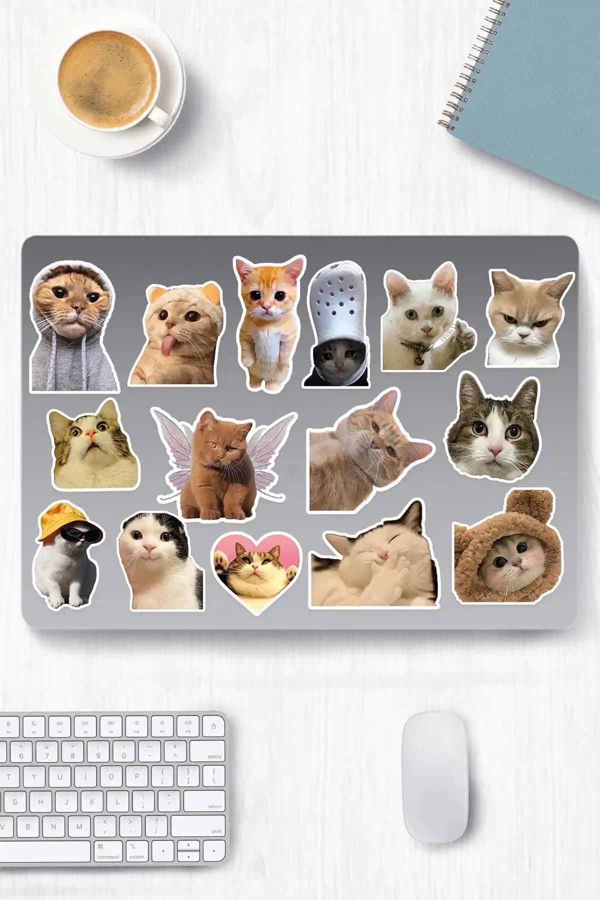 Sambu Design Kedi Temalı Sticker Seti: Dayanıklı ve Estetik Dekorasyon Çözümü