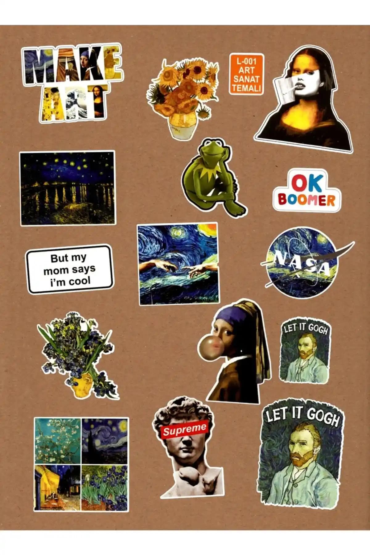 Sanatsal Sticker Seti ile Cihazlarınızı Kişiselleştirin ve Estetik Görünüm Kazandırın