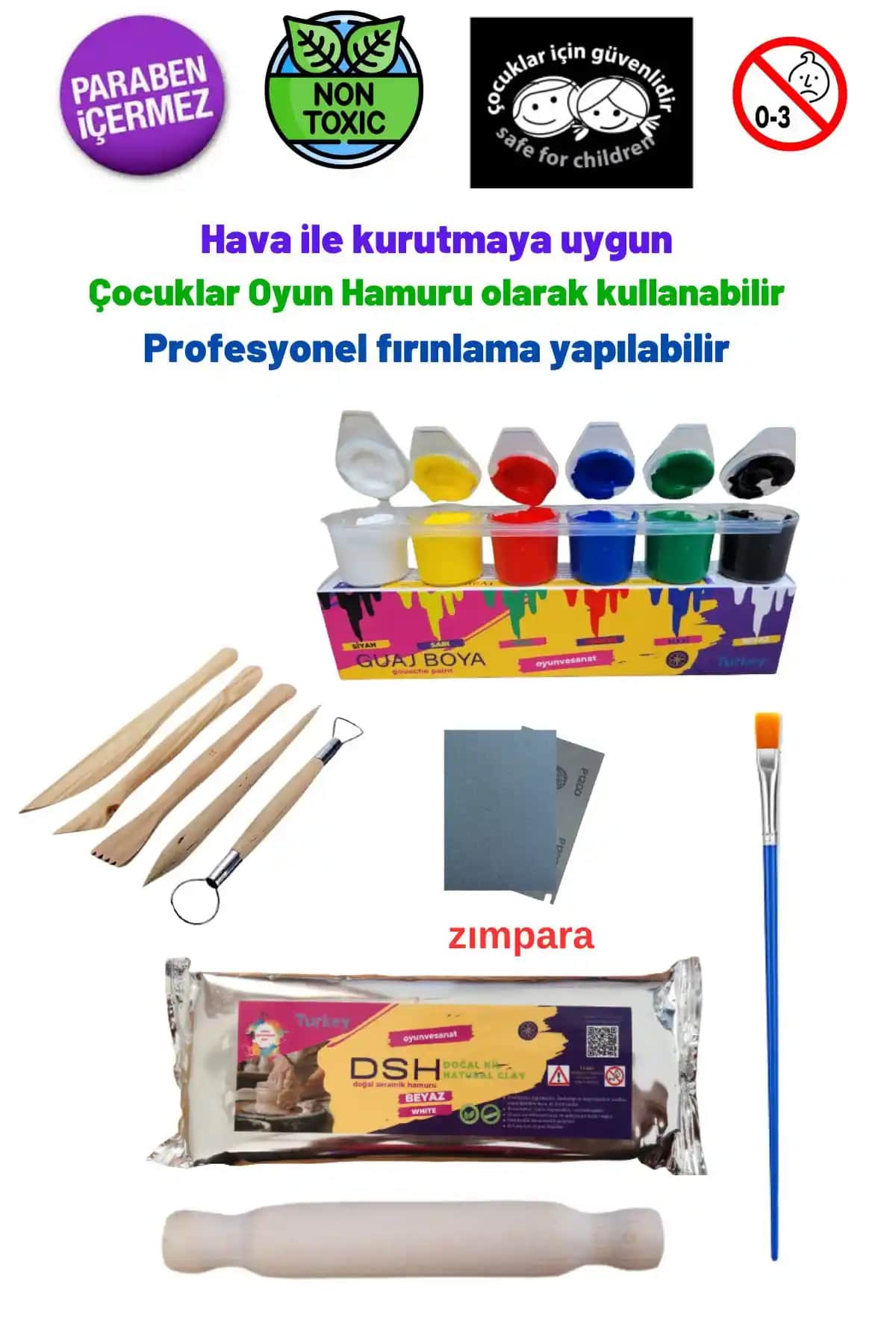 Seramik Hamuru Başlangıç Seti ile Yaratıcı Sanat ve El İşleri Deneyimi