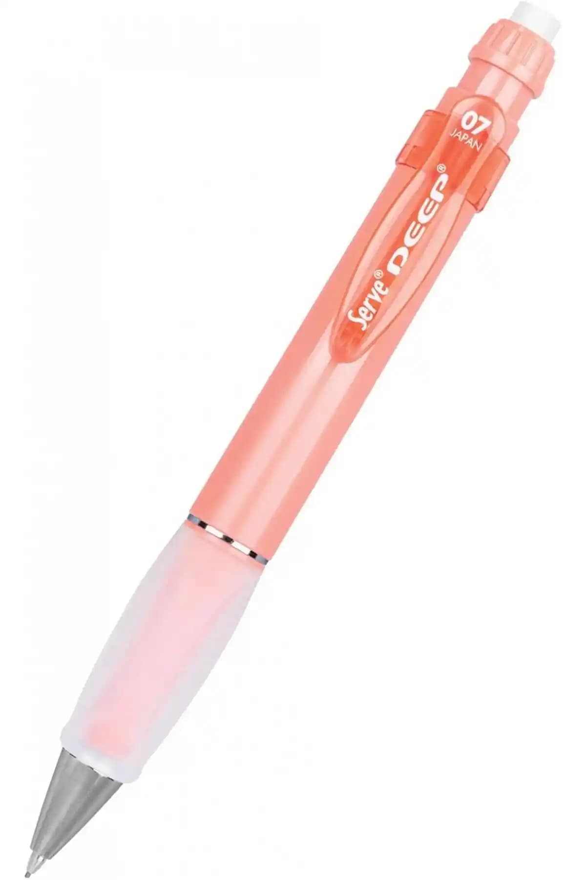 Serve Deep Natural Colors Mercan Renkli 0.7 mm Mekanik Kurşun Kalem – Yüksek Kalite ve Estetik