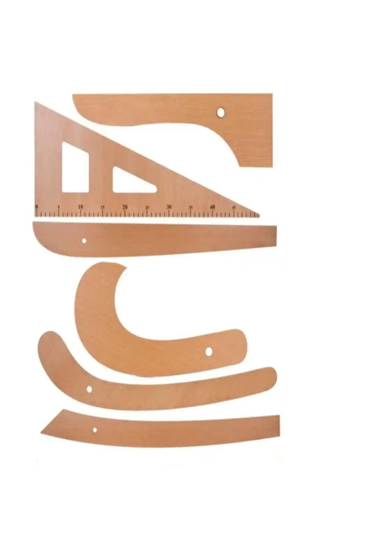 SEVDİK Terzi Ahşap Cetvel Riga Gönye Takımı: Dayanıklı ve Estetik Tasarım
