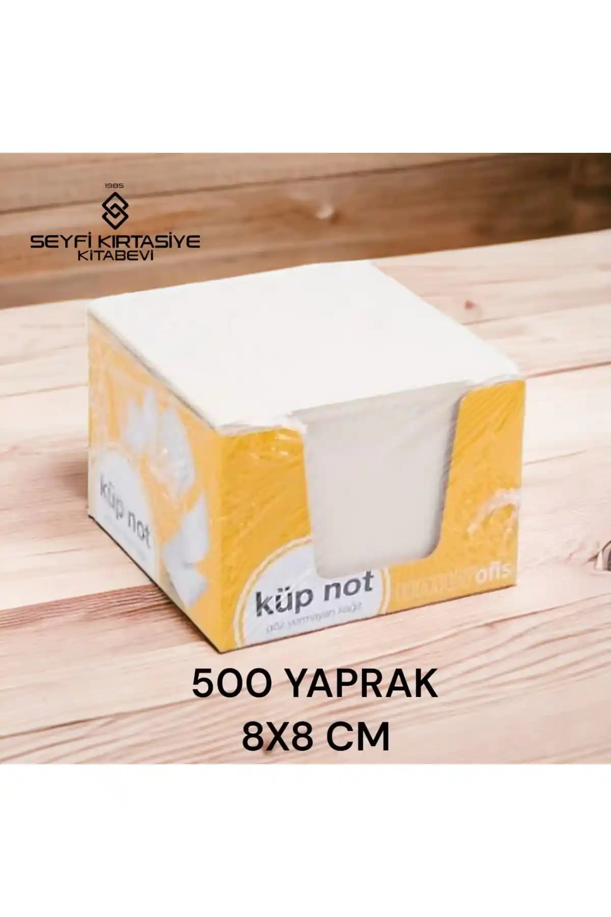 SEYFİKİRTASİYE Beyaz Küp Not Kağıdı 8x8 cm, Pratik ve Dayanıklı Ofis ve Okul Kullanımı İçin