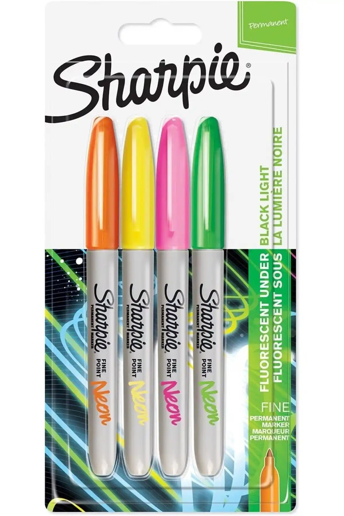 Sharpie Fine 4'lü Neon Renkler Seti ile Yaratıcılığınızı Sınırsızca Geliştirin